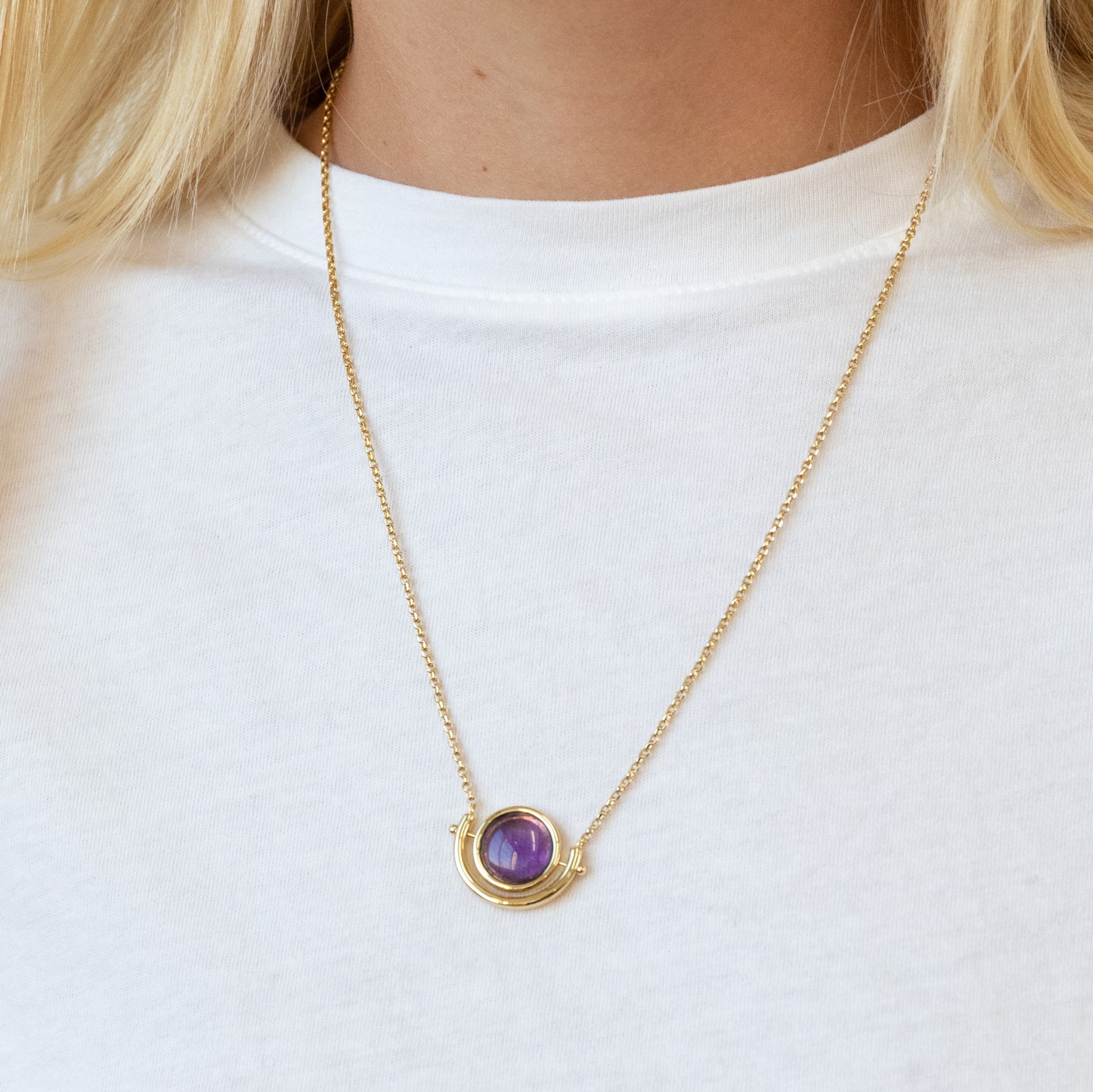 Luna Pendant Necklace for Women - Elegant Moon Charm Jewelry Gift for Her - Perfect for Date Night, Anniversary & Special Occasions
