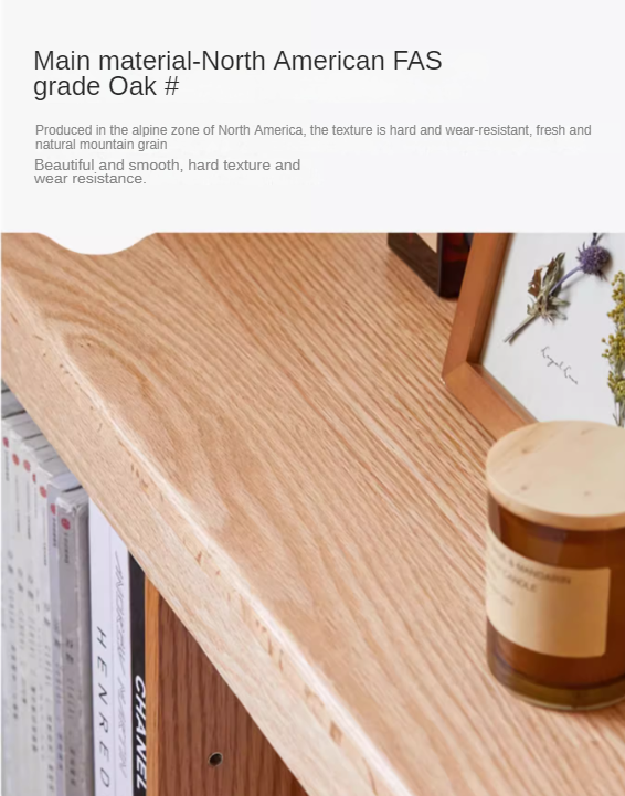 Oak Solid Wood Ultra Narrow Storage Rack - Space-Saving Shelf for Small Rooms, Bathroom, Kitchen & Closet Organization