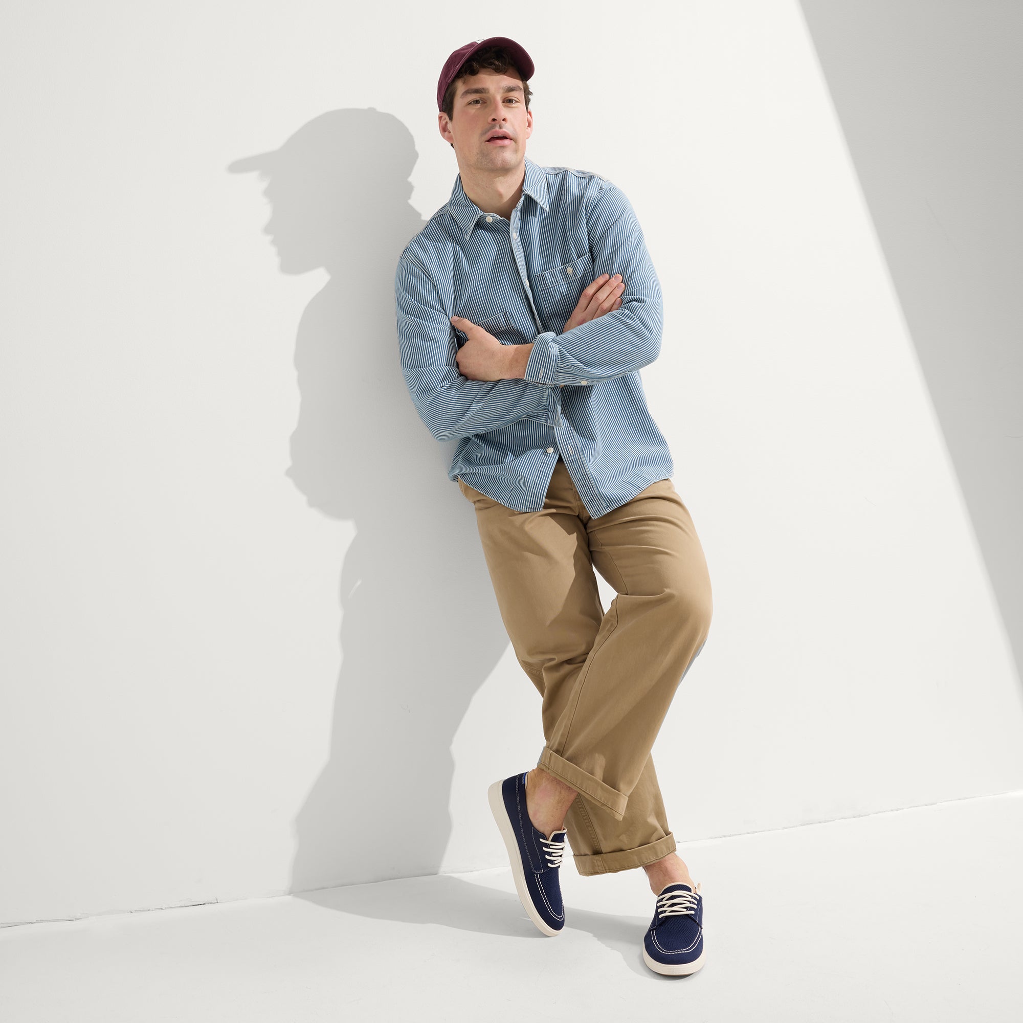 Premium Ravello Boat Shoes for Men - Classic Nautical Navy Leather Deck Shoes | Non-Slip Boat Deck & Casual Wear