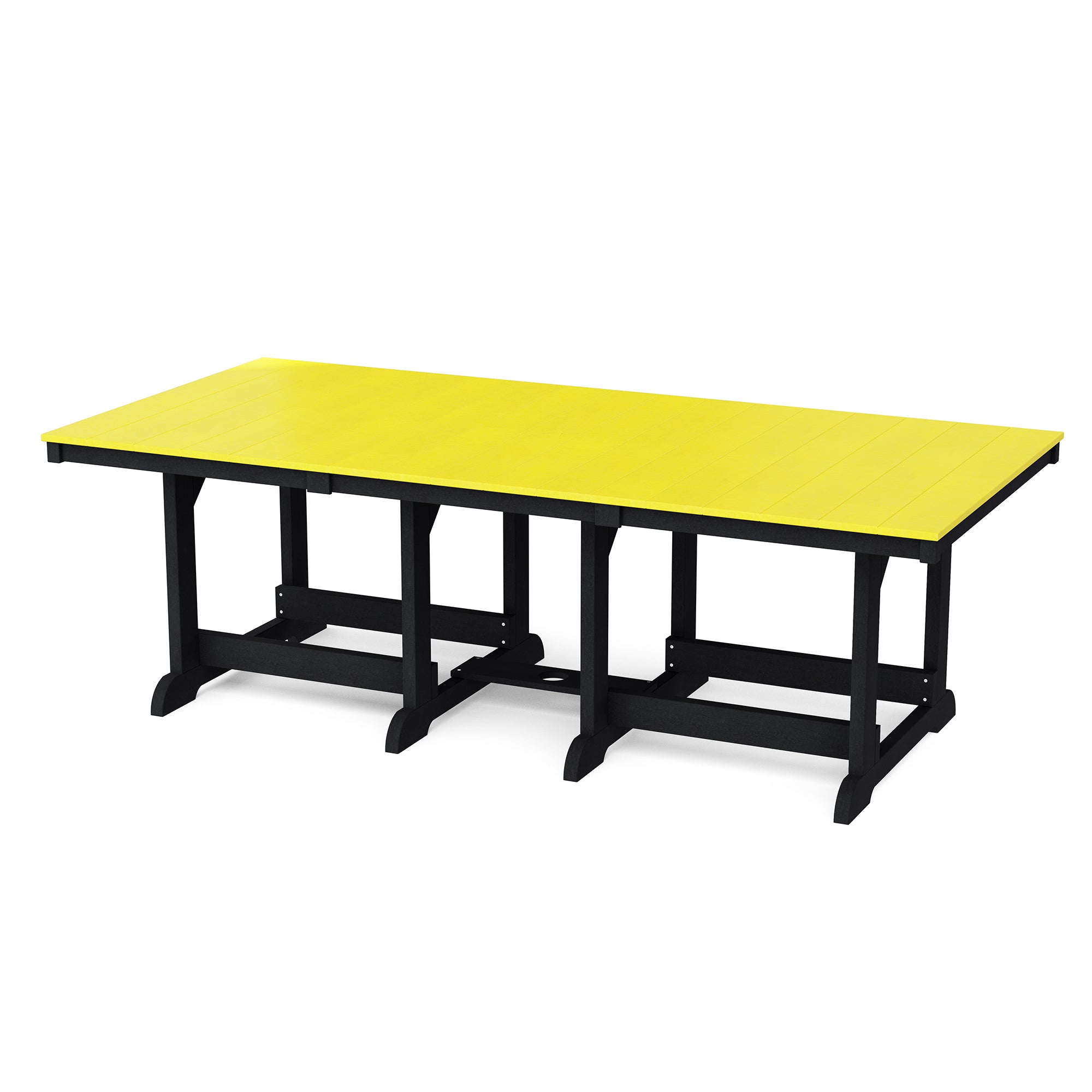 Heritage 44x96 Inch Solid Wood Dining Table - Large Farmhouse Style Dining Room Table for 8-10 People - Perfect for Family Gatherings & Dinner Parties