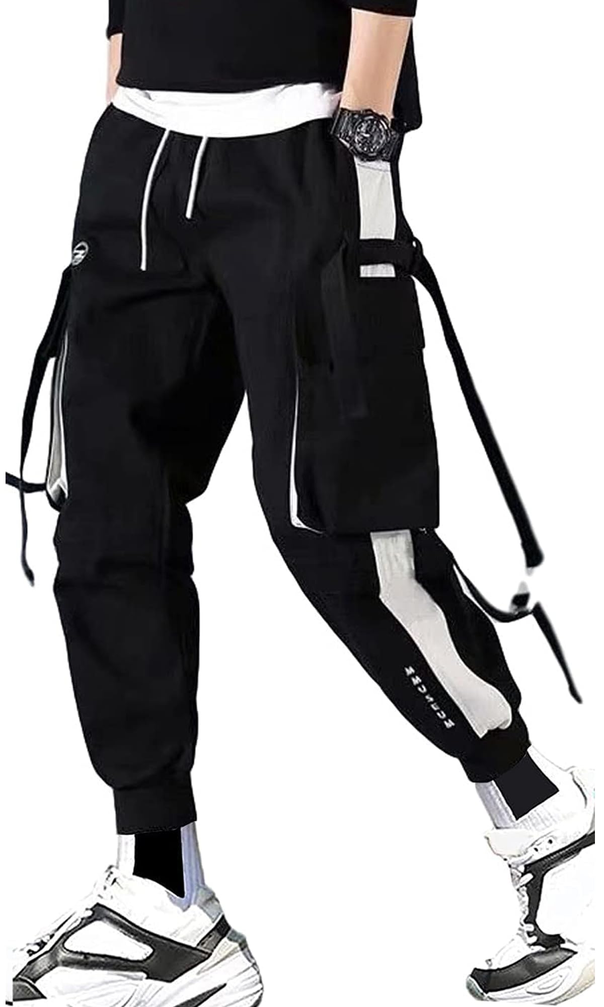 **Men's & Women's Streetwear Hip Hop Cargo Joggers - Casual Active Sweatpants for Sports, Gym & Urban Fashion | Unisex Couple Matching Outfits**
