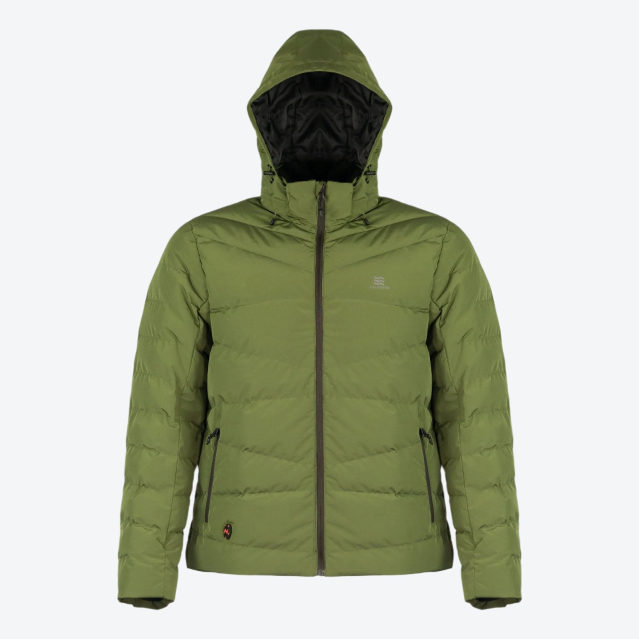 Crest Heated Jacket for Men - Battery-Powered Winter Coat with Adjustable Heating - Perfect for Outdoor Activities, Camping & Hiking