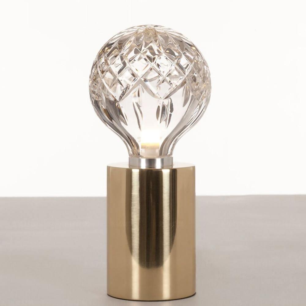 Elegant Crystal Bulb Table Lamp - Modern Home & Office Decor for Living Room, Bedroom, or Study - Perfect for Ambient Lighting & Stylish Interior Design