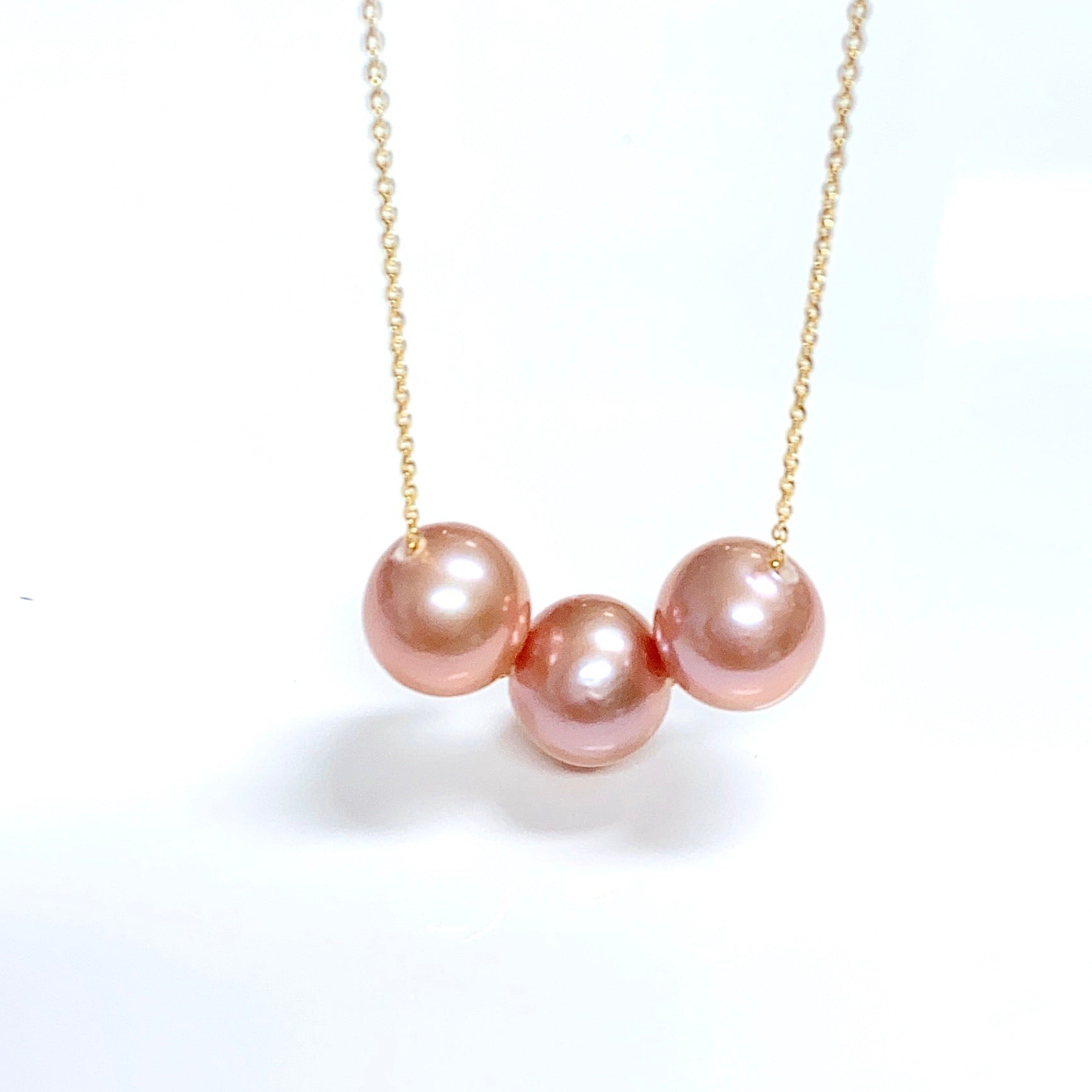 Kristi Pink Edison Pearl Necklace (N156) - Elegant Jewelry for Women, Perfect for Weddings, Parties & Special Occasions