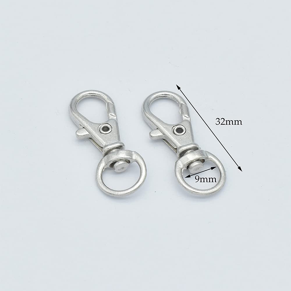 Gold Swivel Clasp Lobster Hook 10PCS for Keychains & DIY Crafts