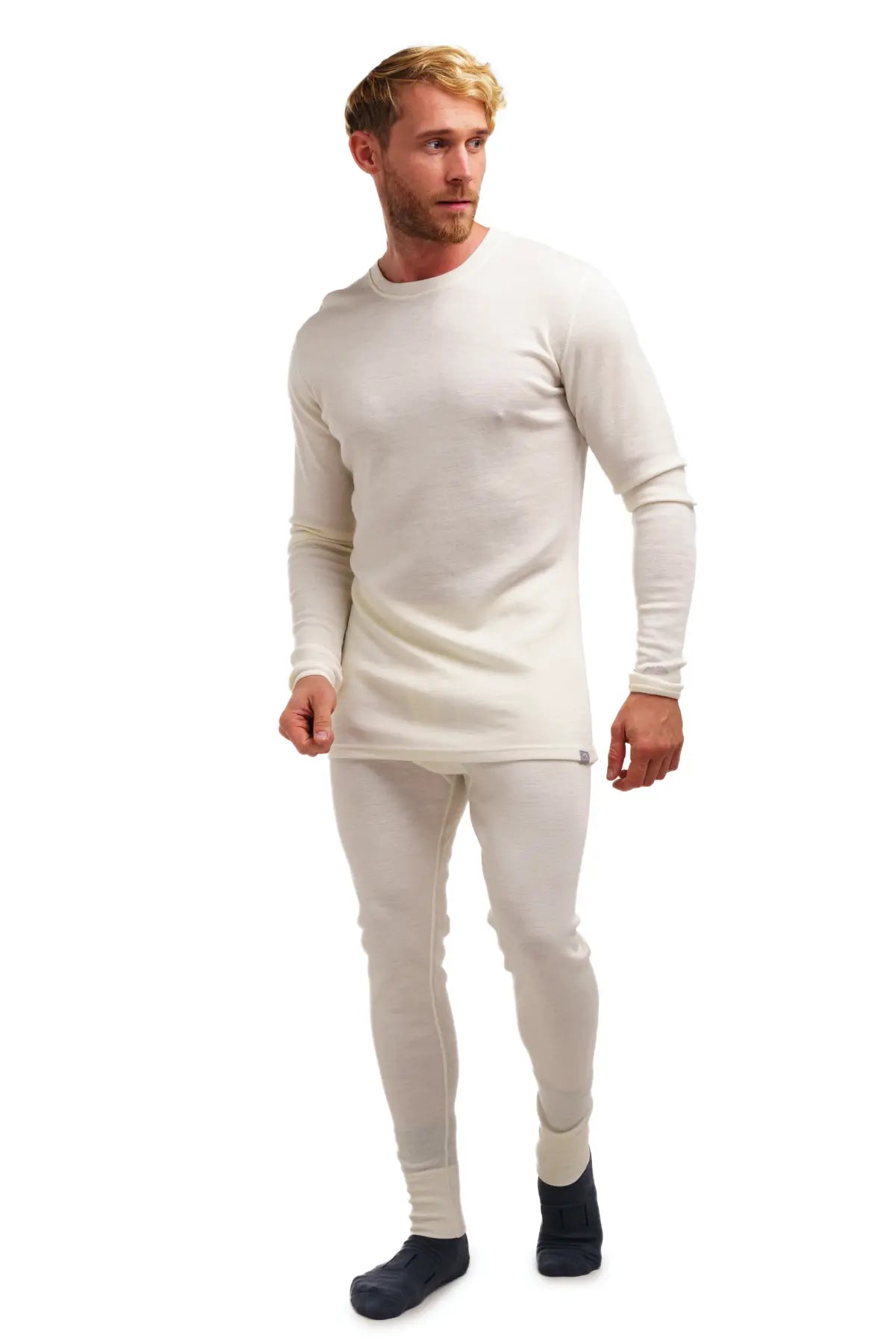 Men's 250 Natural Merino Wool Thermal Underwear Set - Warm Winter Base Layer for Skiing, Hiking & Outdoor Activities