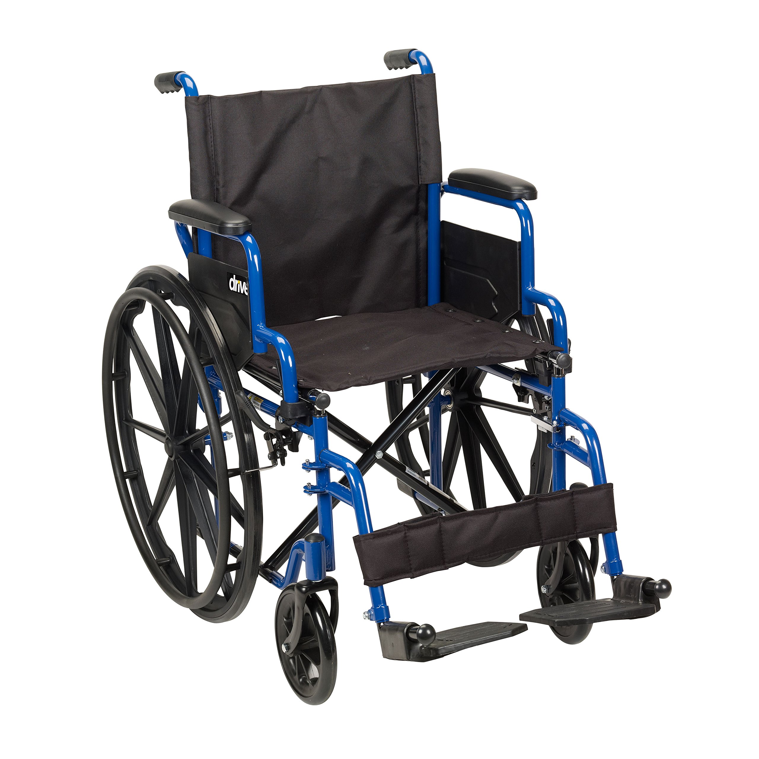 Drive Medical Single Axle Blue Streak Wheelchair - 18