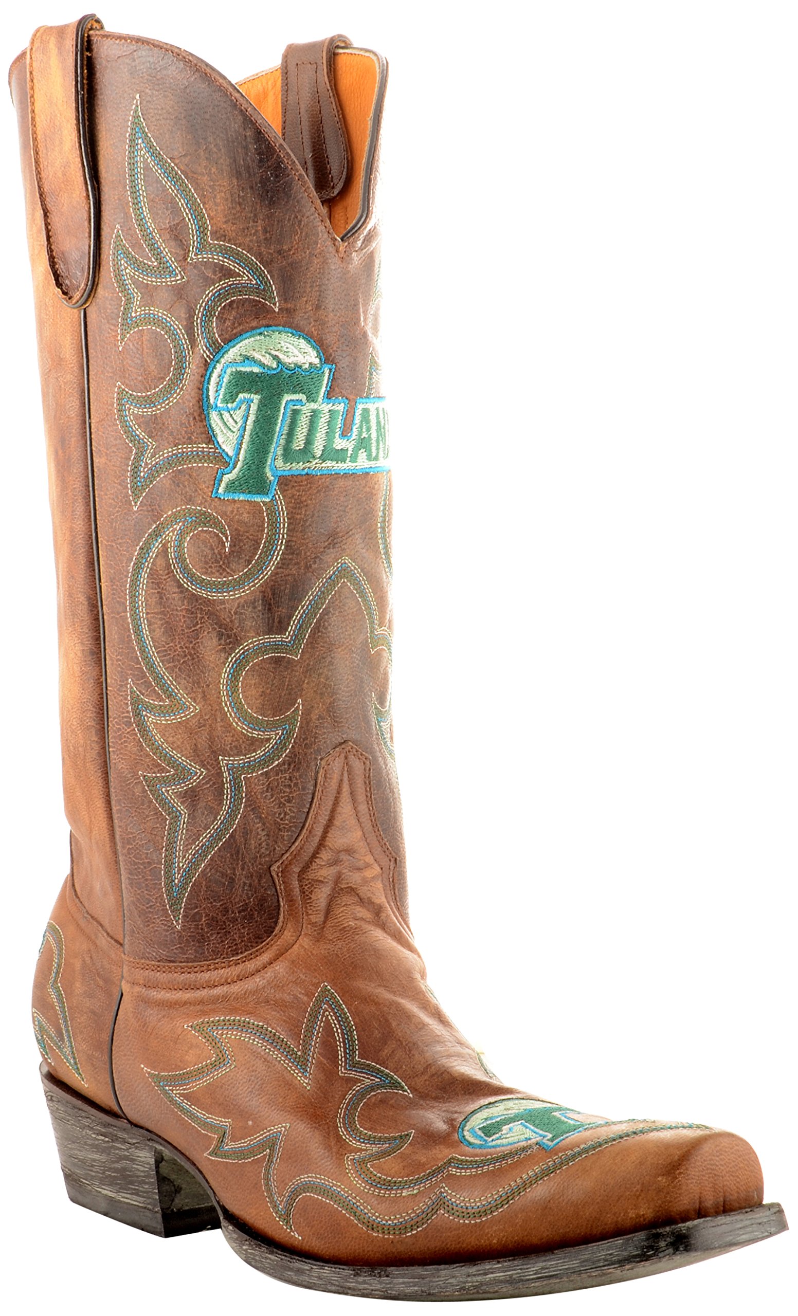 NCAA Tulane Green Wave Men's Gameday Boots - Comfortable & Durable Football Tailgating Shoes for Game Day & College Events
