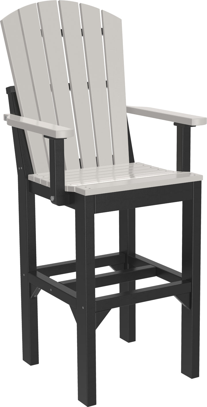 Premium Adirondack Bar Height Arm Chair - Outdoor Patio, Garden, Deck & Poolside Seating - Durable & Weather-Resistant for Ultimate Relaxation