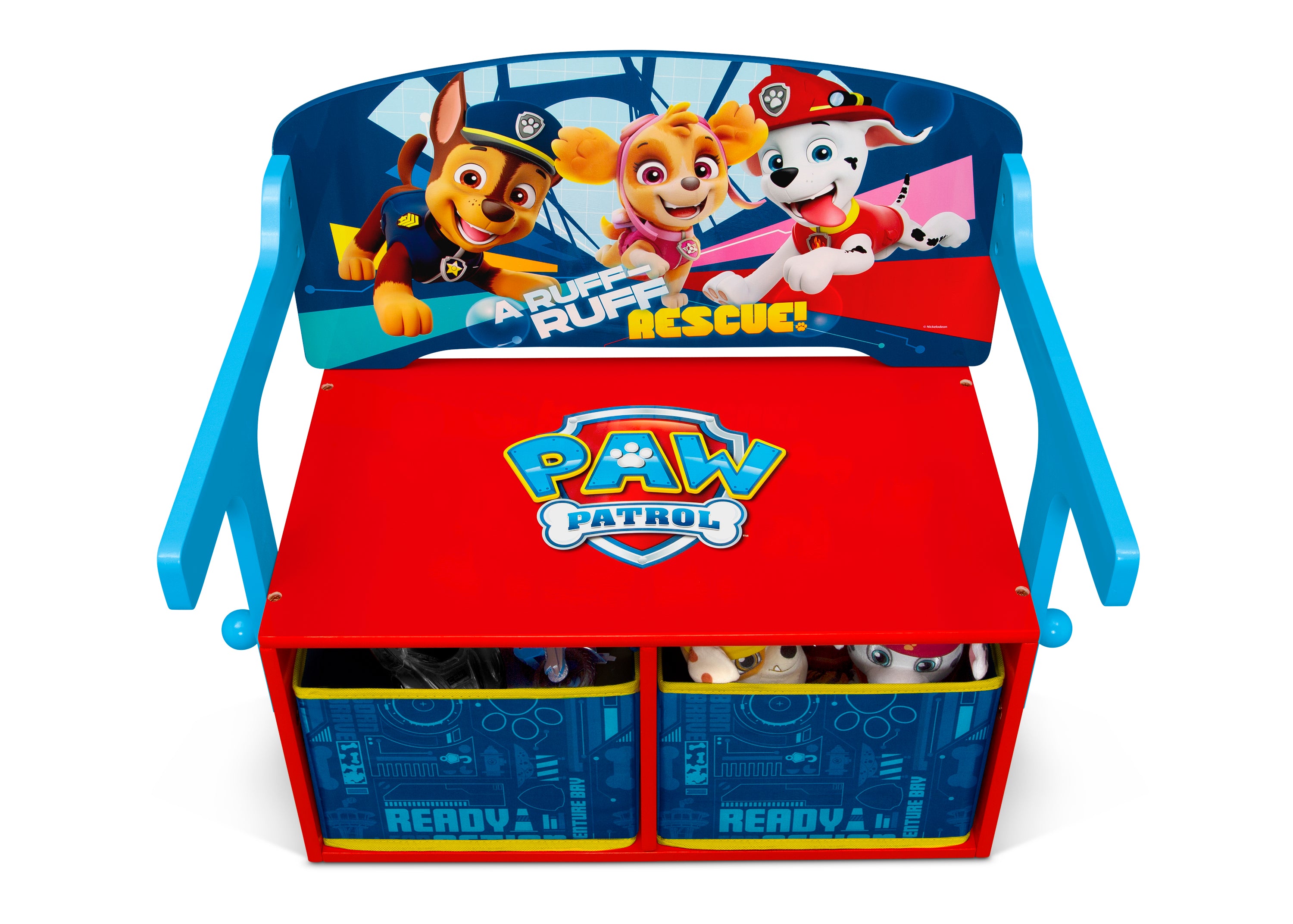 PAW Patrol 2-in-1 Activity Bench and Desk for Kids - Convertible Play Table with Storage | Perfect for Playroom, Classroom & Toddler Learning Activities