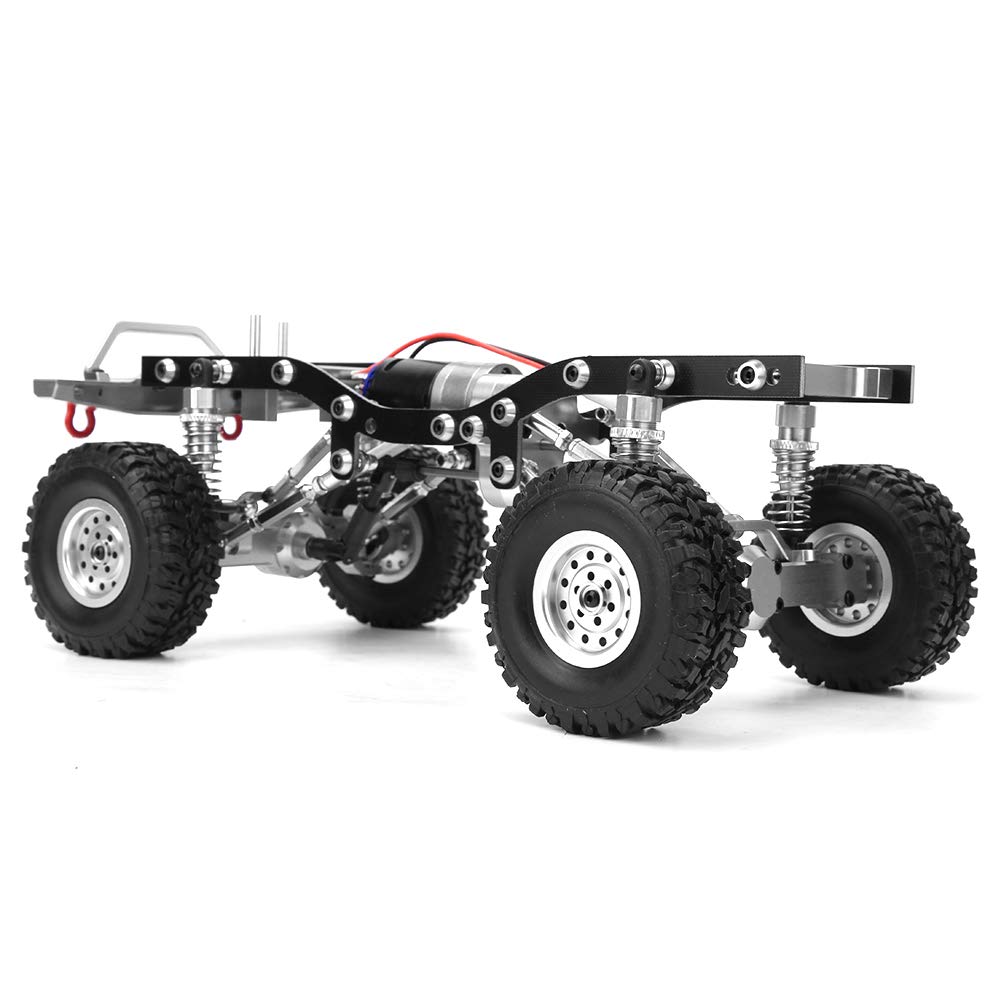 WPL-C14BL 1/16 Scale RC Car Chassis Frame Kit - Silver Aluminum Alloy Upgrade Parts for C14 Truck Models | Off-Road Racing & DIY Hobbyist Projects