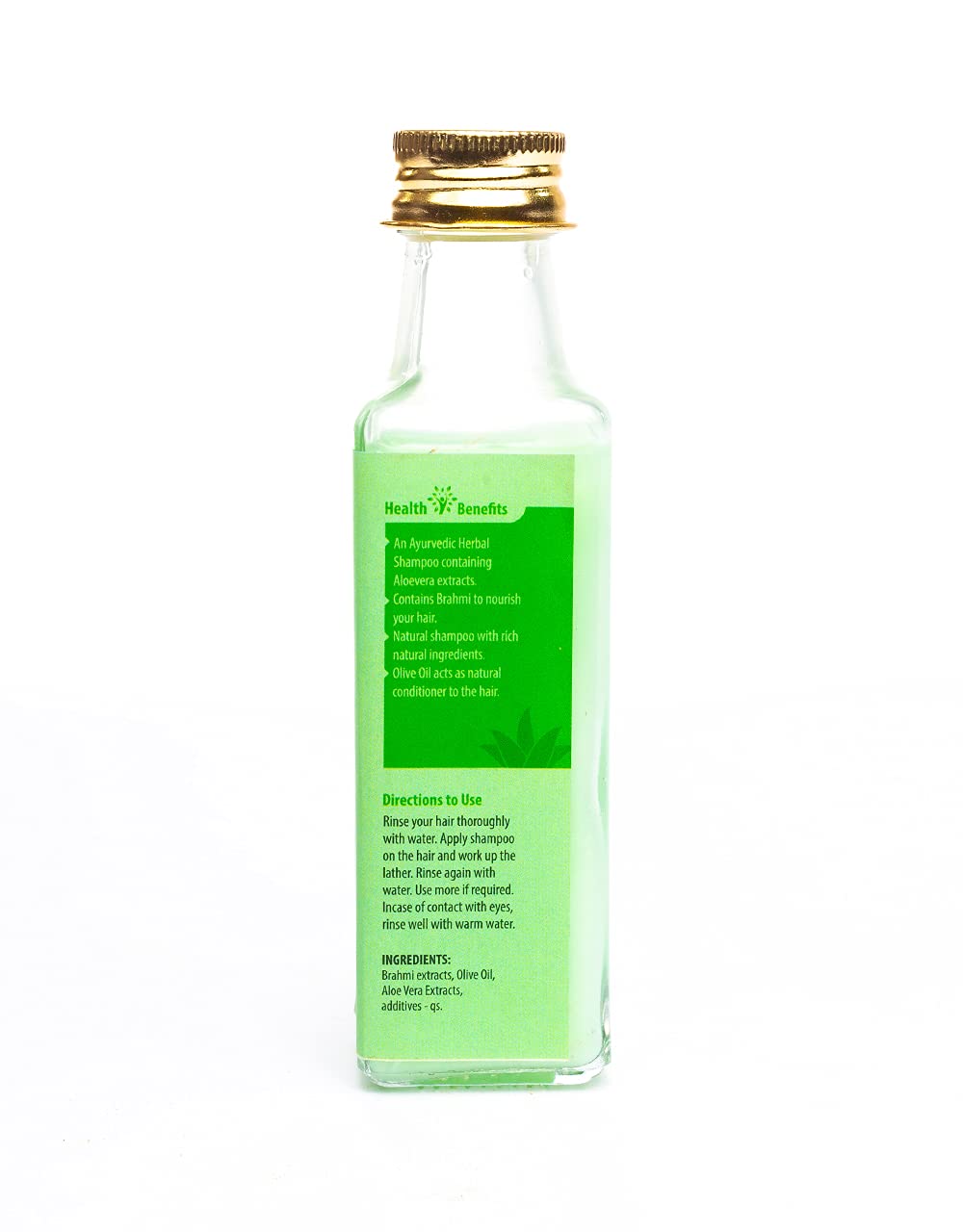 Adrish Zerowaste Natural Aloe Vera Shampoo - 100ml | Sulfate-Free & Organic Hair Care for Dry Scalp & Damaged Hair | Perfect for Daily Use & Eco-Friendly Bathroom Routine