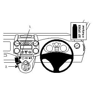 No Drill Angled Dash Mount for Citroen Berlingo (2008-2014) & Peugeot Partner (2008-2015) - Secure Phone Holder for Hands-Free Navigation & Driving Safety