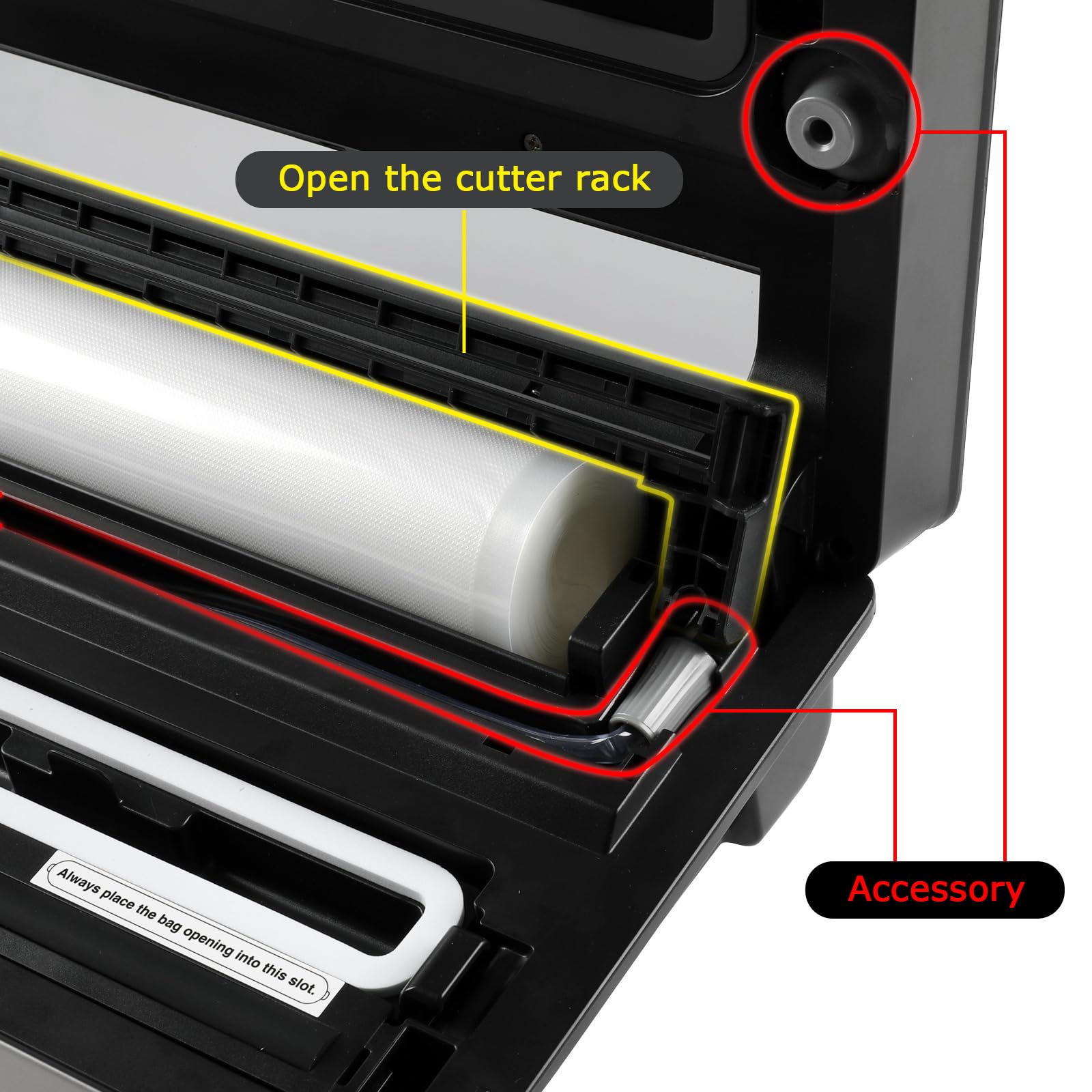 FRESKO Smart Vacuum Sealer Pro - Automatic Food Sealer Machine for Freshness Preservation | Dry & Moist Food Detection | Built-in Cutter & Roll Bags | Ideal for Meal Prep, Sous Vide, Freezer Storage & Leftover Saving