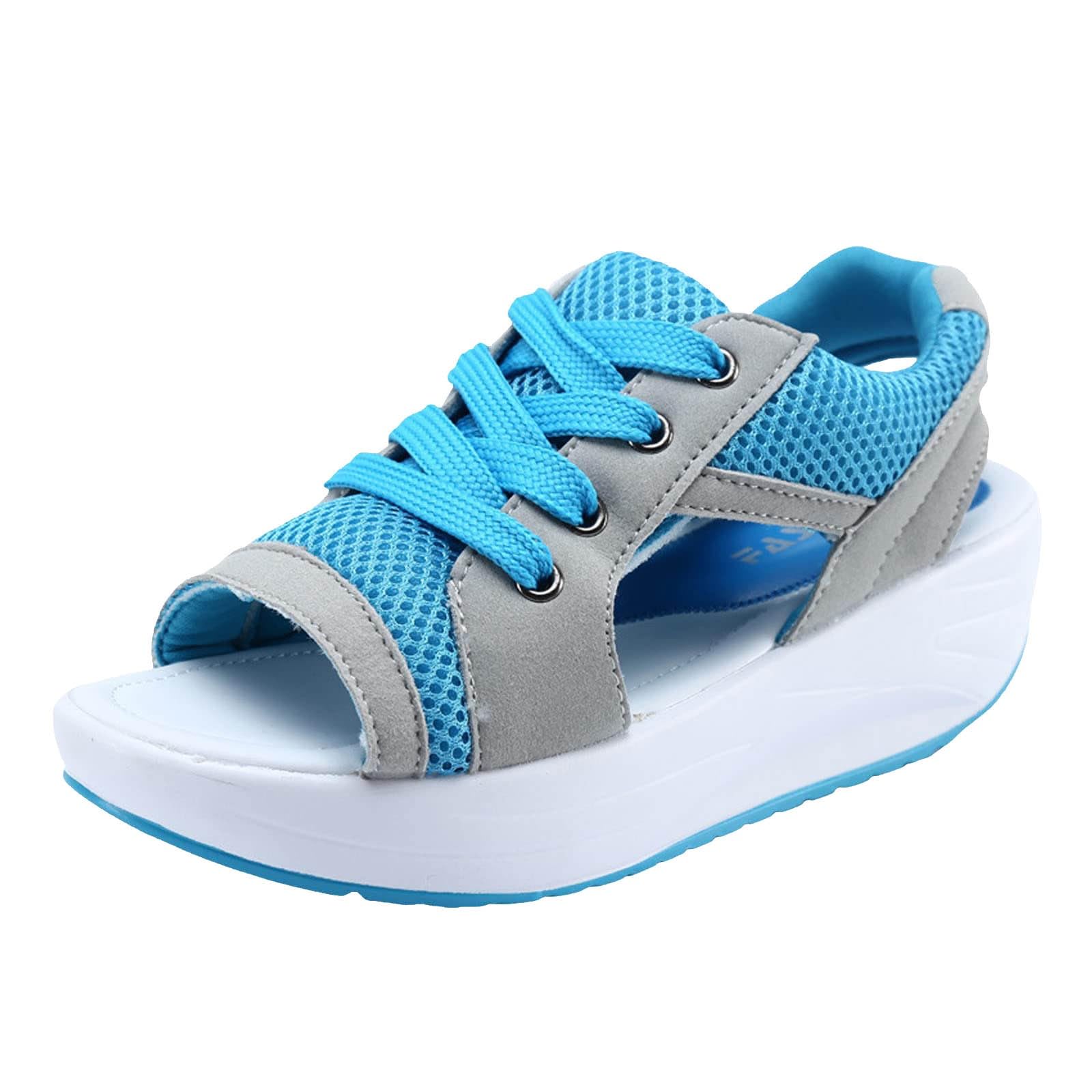 WILLBEST Women's Orthopedic Sandals - Comfortable Slingback Open Toe Wedge Platform Sandals for Summer, Washable & Supportive Footwear - Perfect for Walking, Travel, and Everyday Wear