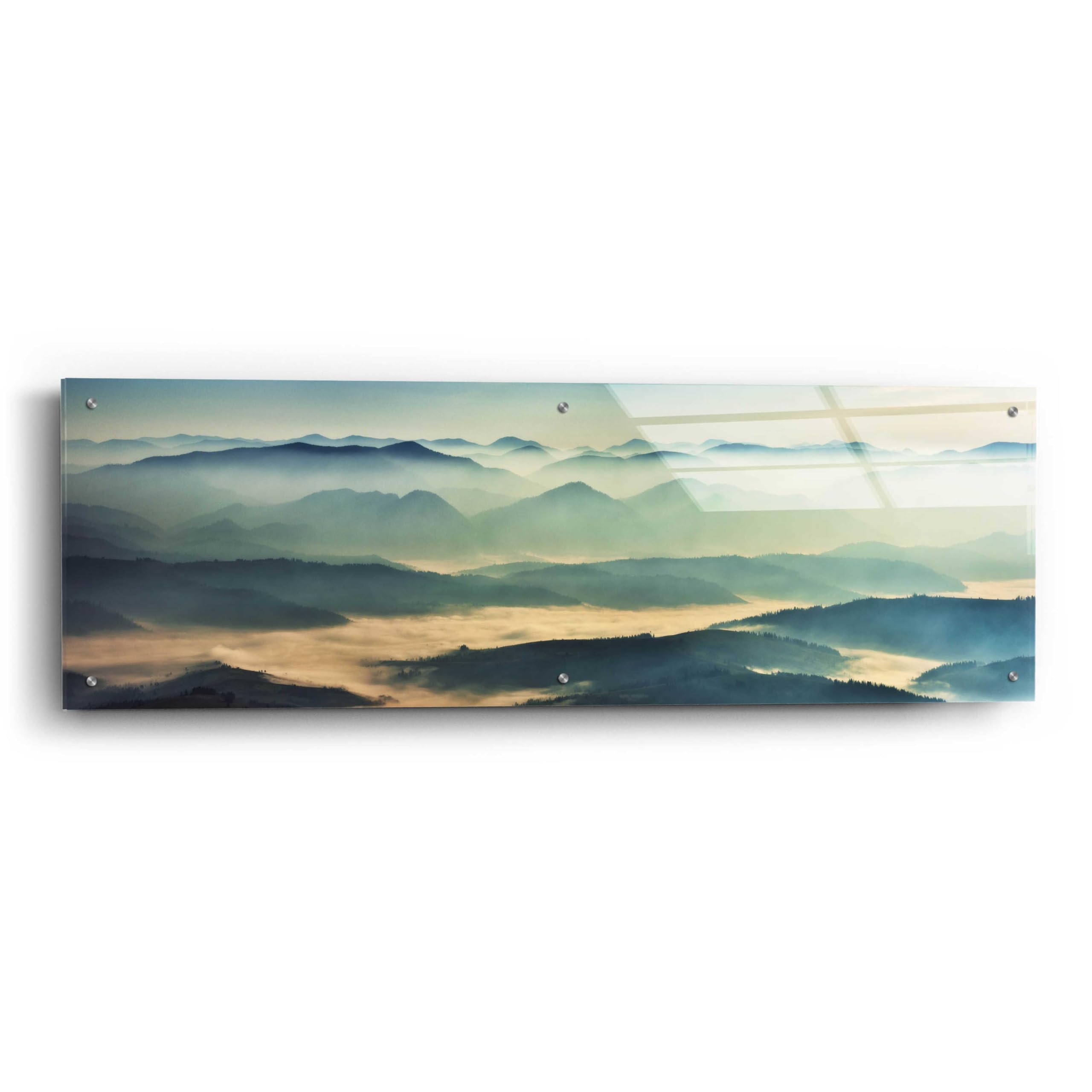Epic Art 'The Unknown' by Epic Portfolio - Premium Acrylic Glass Wall Art Painting 48x16 Inches - Modern Home & Office Decor for Living Room, Bedroom, or Gallery Display