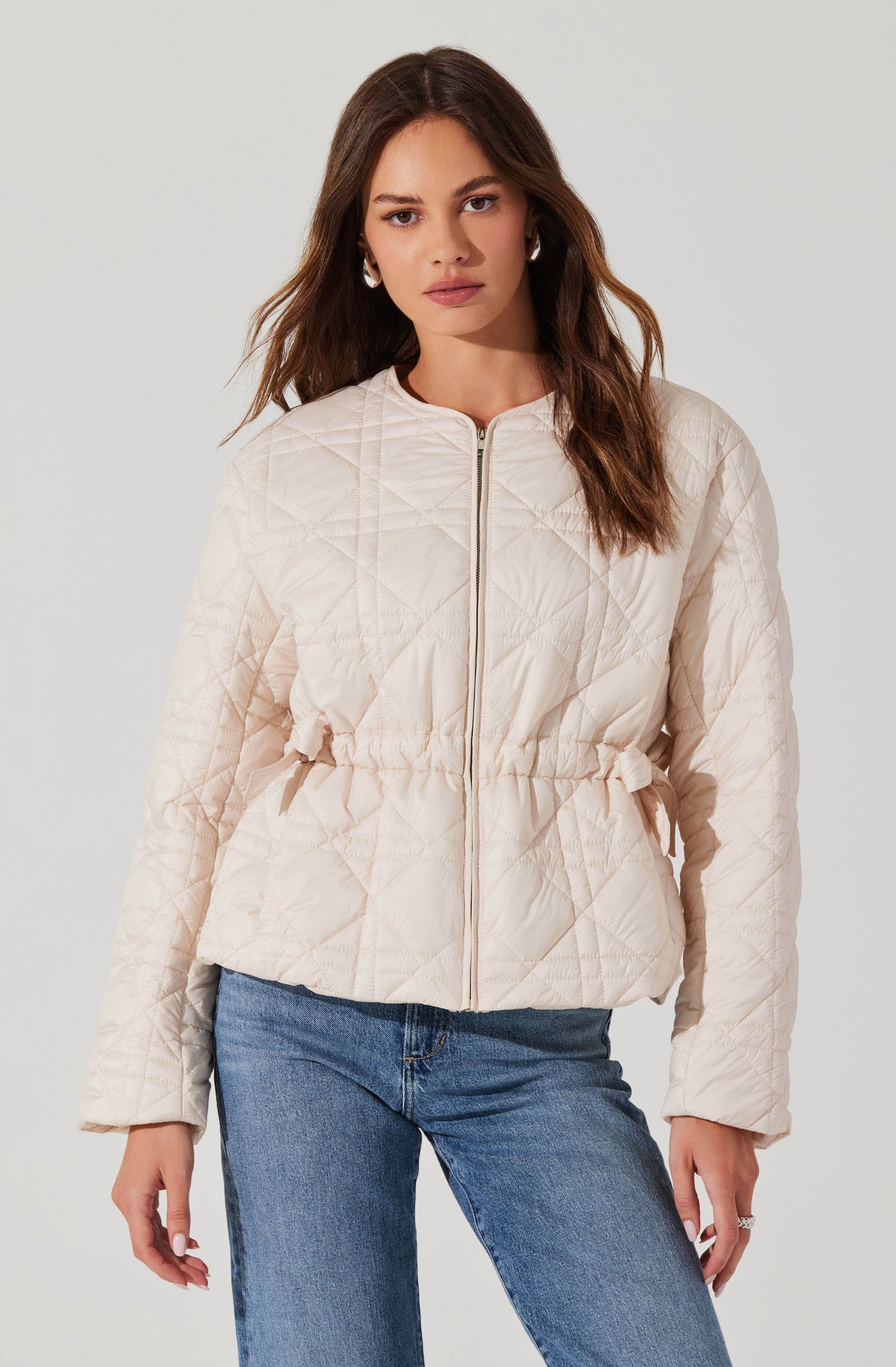 Stylish Joslyn Quilted Jacket for Women - Lightweight Puffer Coat with Stand Collar - Perfect for Fall, Winter & Outdoor Activities