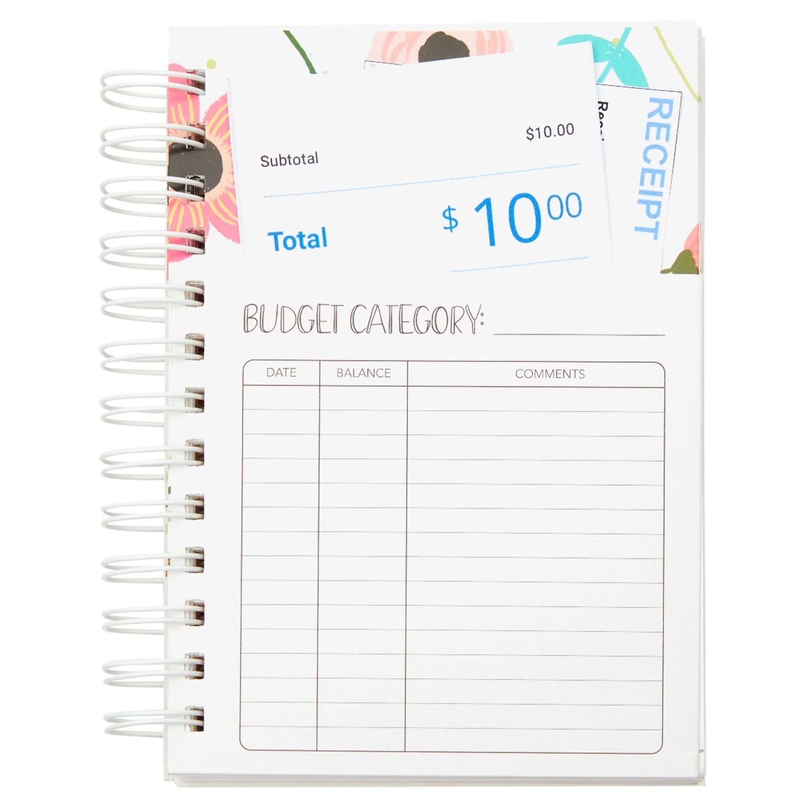 Floral Budget Planner - 24 Pockets Bill Organizer & Debt Tracker for Monthly Payments (5x7 In) - Perfect for Home & Office Finance Management
