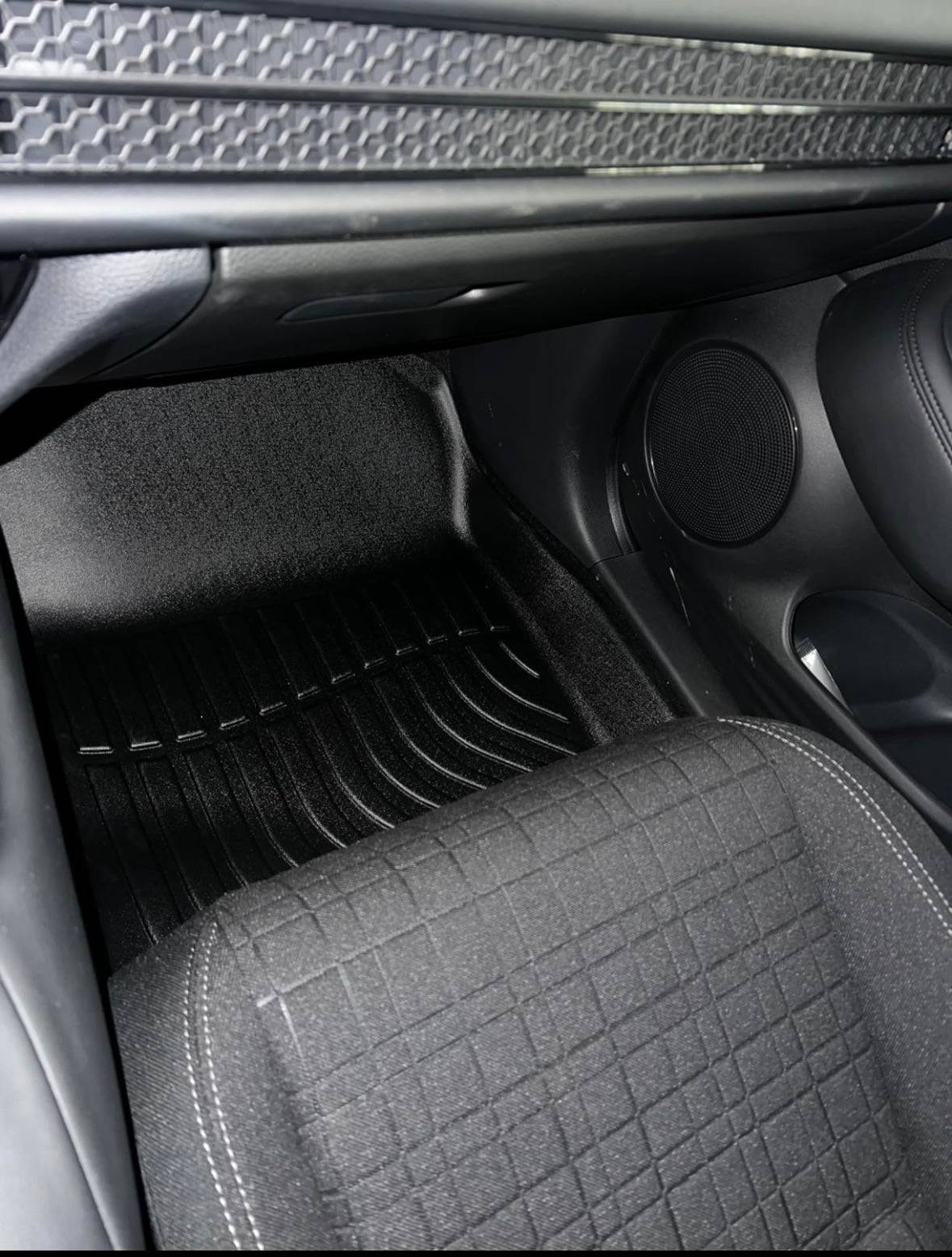 IKON 3D Molded All-Weather Floor Mats for 2016-2022 Honda HR-V (HRV) - Custom Fit Front & Rear Seat Protection - Black TPE Thermo Plastic Elastomer Carpet Liners - Perfect for Daily Commute, Road Trips and Outdoor Adventures