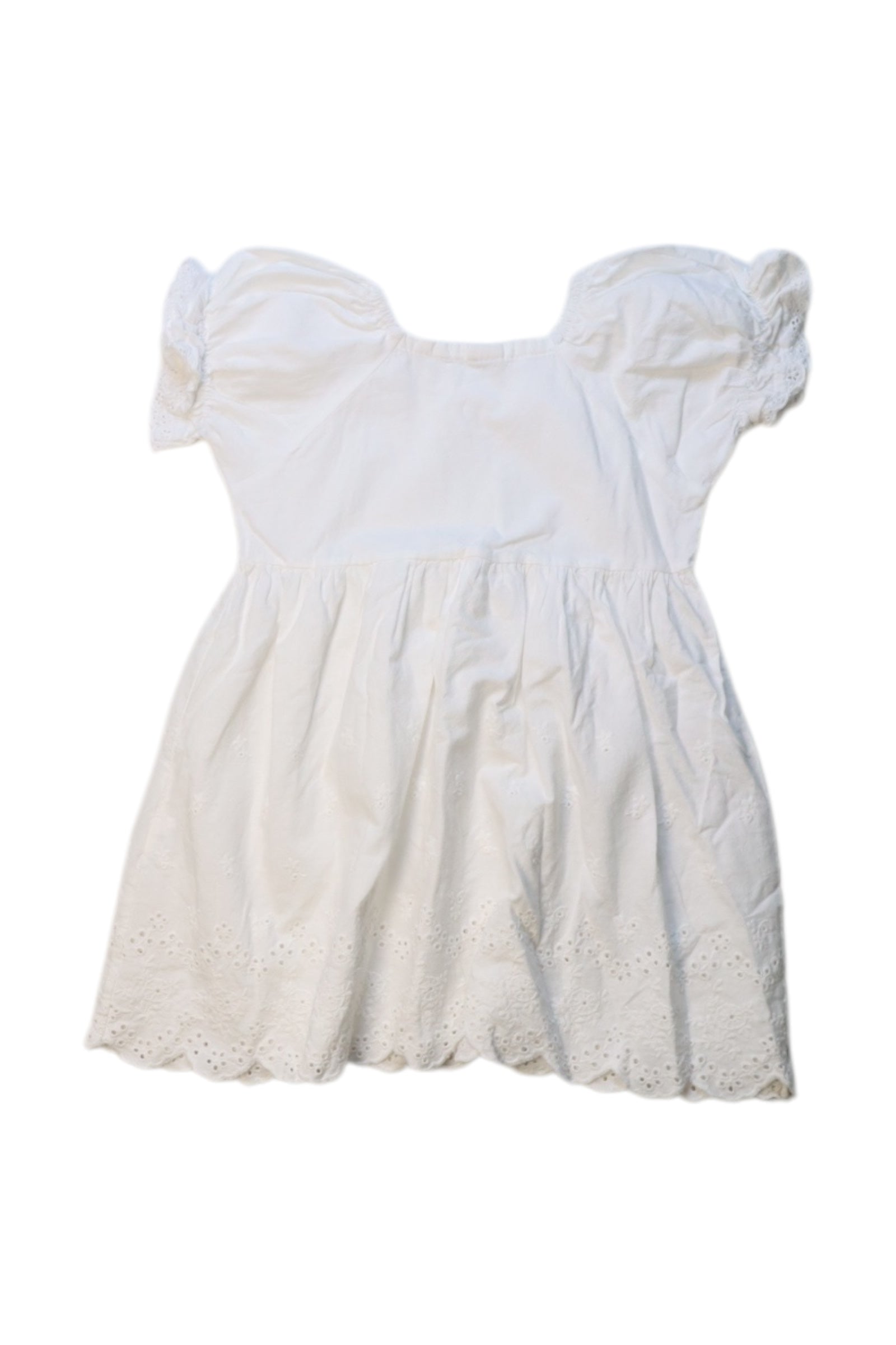 Aosta Lace Short Sleeve Dress for Girls 2T - Elegant Floral Embroidery Party Dress for Special Occasions & Photo Shoots