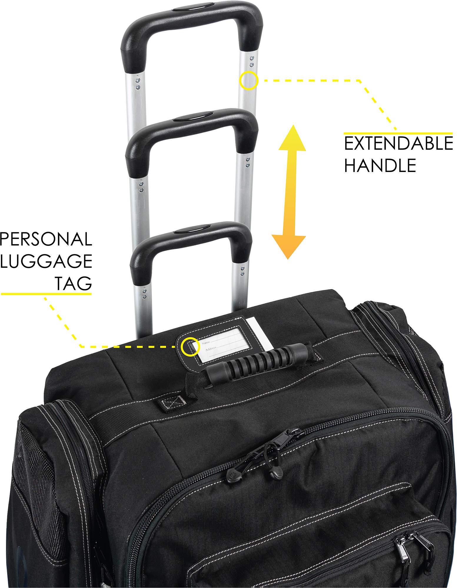 Cressi Strong Large Capacity 115L Roller Luggage Bag with Backpack Straps - Moby 5 Italian Designed Travel Suitcase for Airplane, Cruise & Business Trips