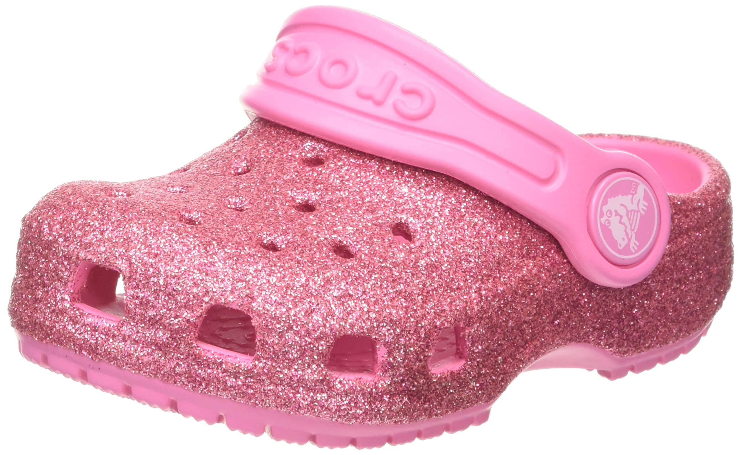 Crocs Unisex-Child Classic Glitter Clog Shoes for Little Big Kids | Comfortable & Lightweight Waterproof Sandals | Perfect for Beach, Pool, and Outdoor Play