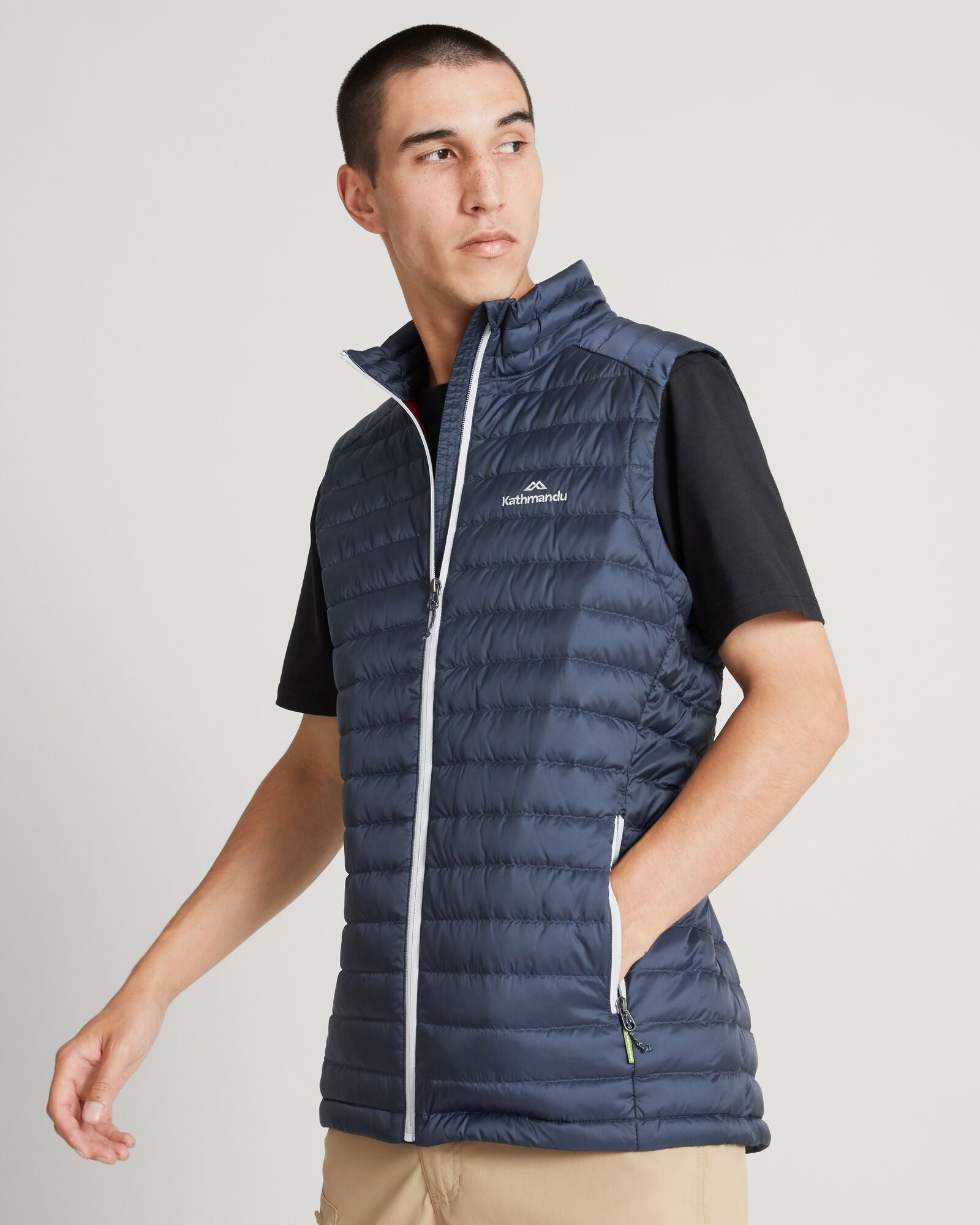 Men's Heli Down Vest - Lightweight Warm Puffer Jacket for Winter Outdoor Activities | Midnight Navy | Perfect for Hiking, Camping & Cold Weather Adventures