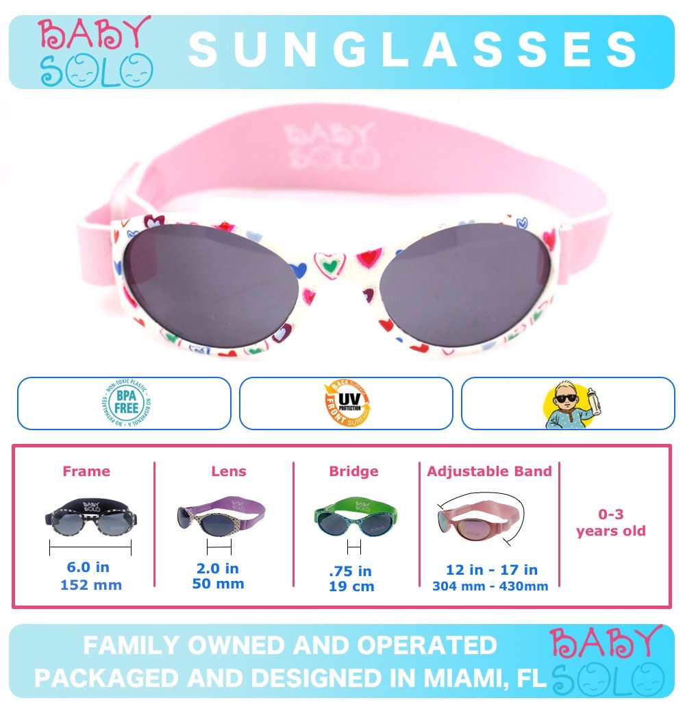 Baby Sunglasses for 0-36 Months - Soft, Safe & Durable UV Protection with Case | Matte Hot Pink Frame & Solid Black Lens | Perfect for Beach, Park & Outdoor Activities