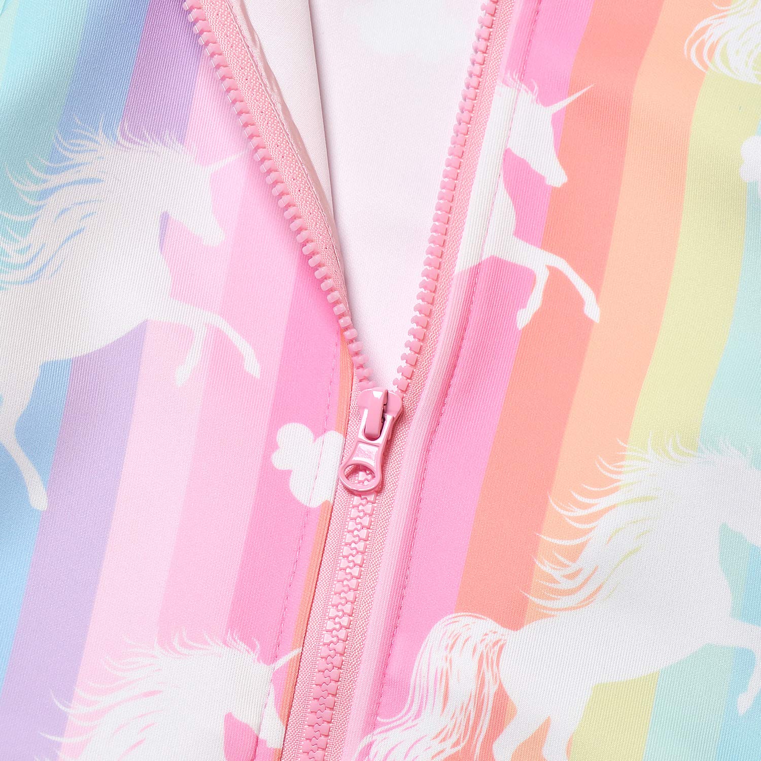 Girls Unicorn Zip Up Hoodie with Pockets - Cute Pullover Sweatshirt for Kids | Perfect for School, Playdates & Outdoor Adventures