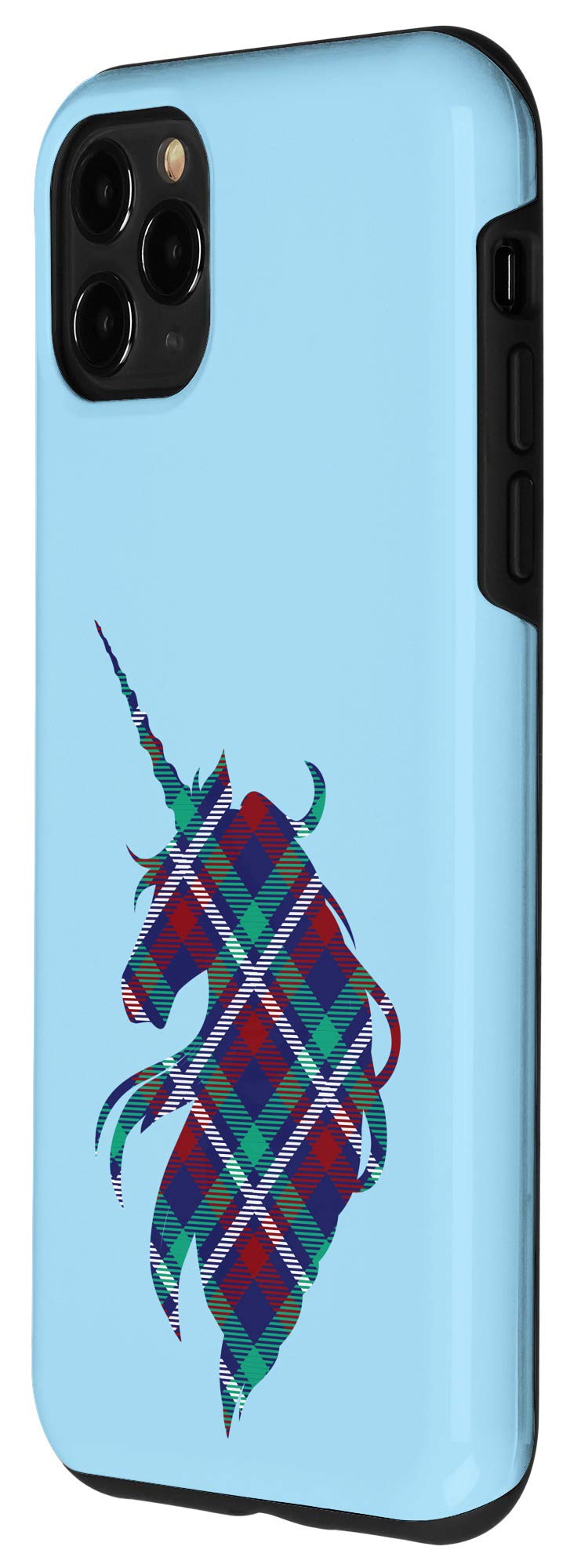 iPhone 11 Pro Max Case - Scottish Plaid Unicorn Design, Scotland Pride Protective Cover | Perfect for Travel, Daily Use & Gift Giving