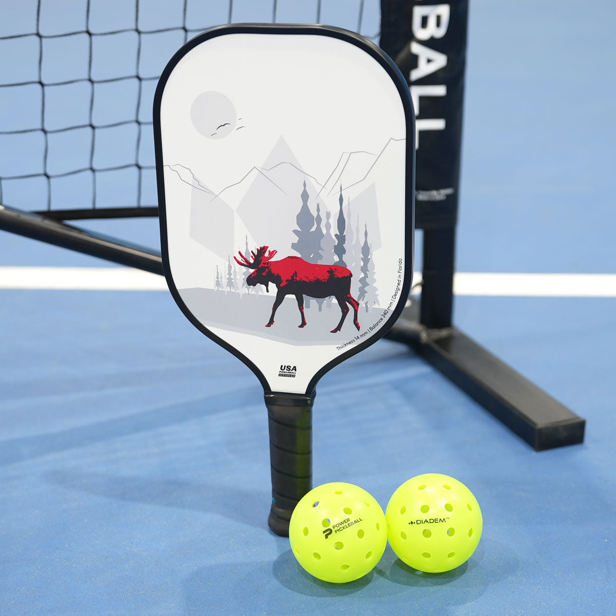 Diadem Riptide Canada Flag Pickleball Paddle | Premium Performance Paddle for Pickleball Players | Perfect for Tournaments, Practice & Demo Rentals