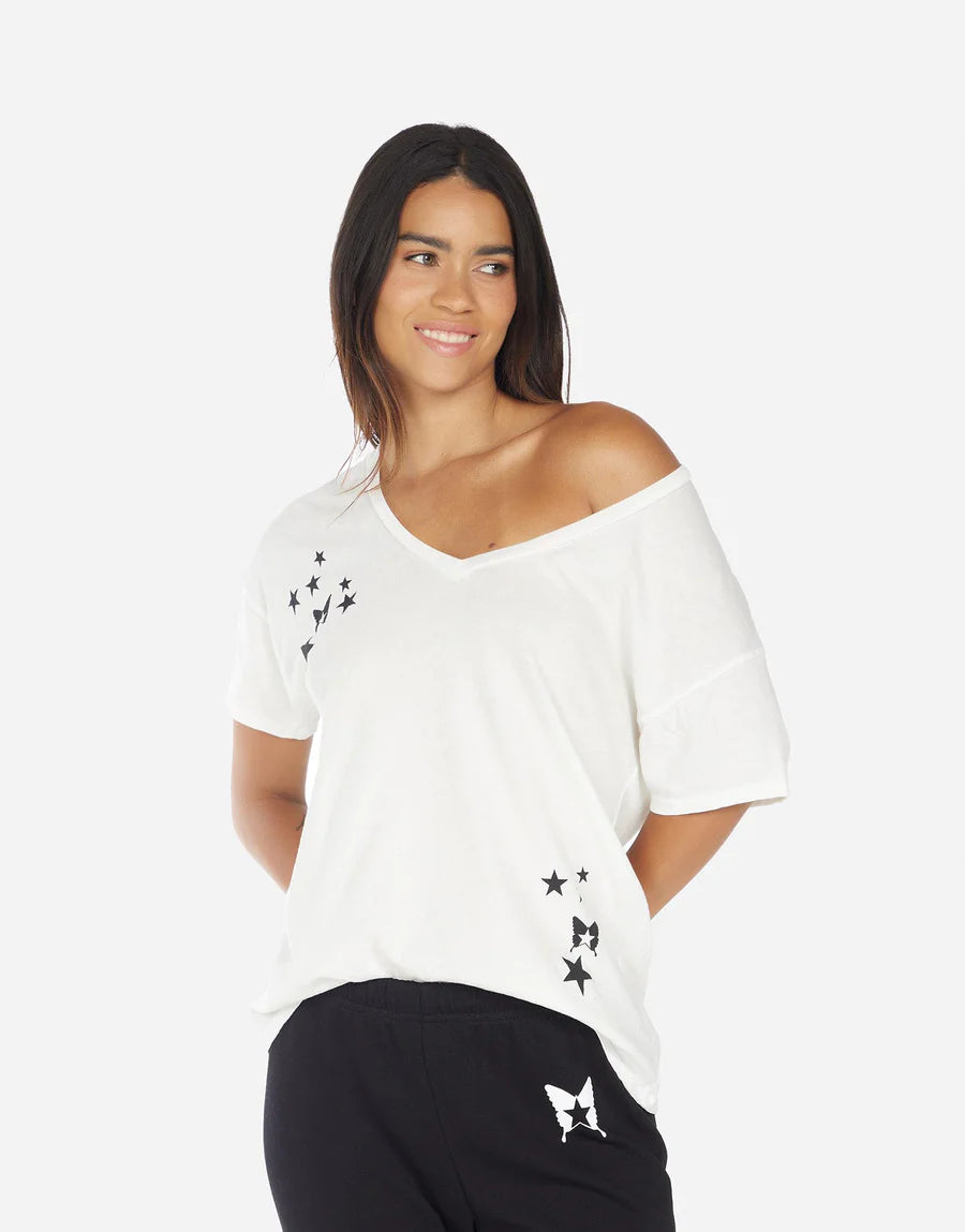 Brixton Rock Star Butterfly Graphic T-Shirt - Soft Cotton Tee for Men & Women - Perfect for Concerts, Festivals & Casual Wear