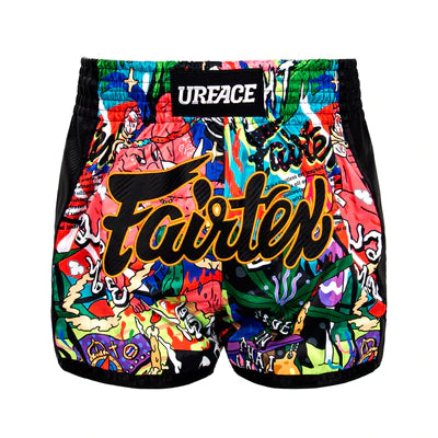 Fairtex Urface Muay Thai Boxing Shorts - Premium Breathable MMA Shorts for Men & Women - Perfect for Training, Sparring & Competition