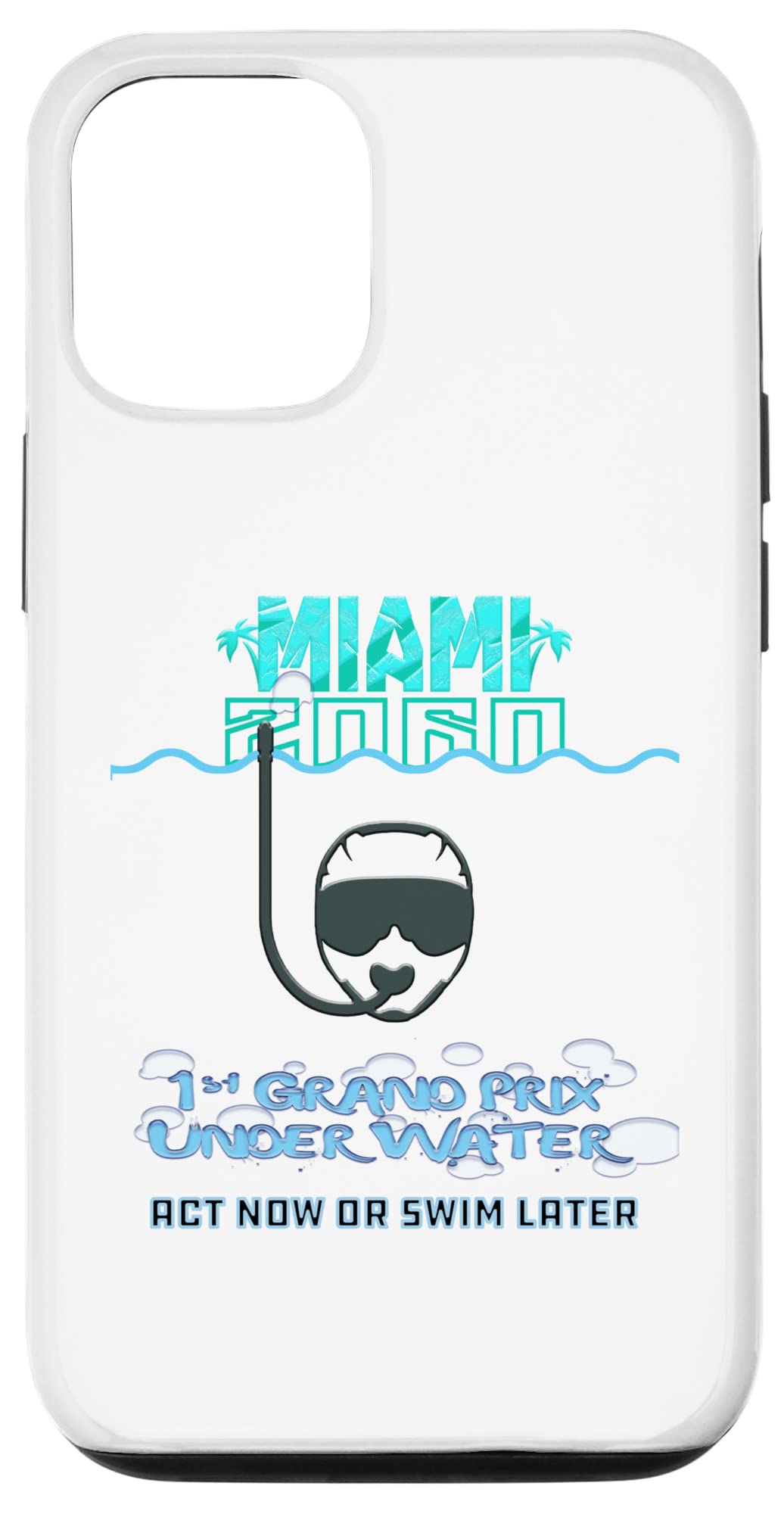iPhone 12/12 Pro Waterproof Case - Miami Grand Prix 2060 Edition | Shockproof & Climate-Resistant Phone Cover for Swimming, Beach & Extreme Weather Protection