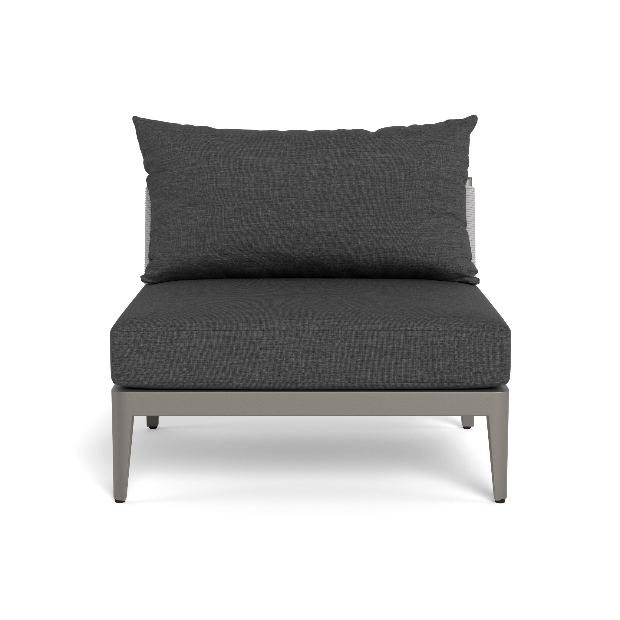 Hamilton Armless Single Sofa - Modern Minimalist Loveseat for Small Spaces, Living Room, Apartment, Dorm - Comfortable and Stylish Accent Chair for Relaxing, Reading, or Watching TV