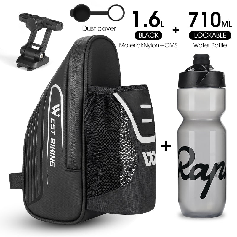 Waterproof Bike Saddle Bag with Bottle Holder - MTB & Road Bicycle Under Seat Storage Pannier - Durable Cycling Accessories for Commuting, Mountain Biking & Long-Distance Rides