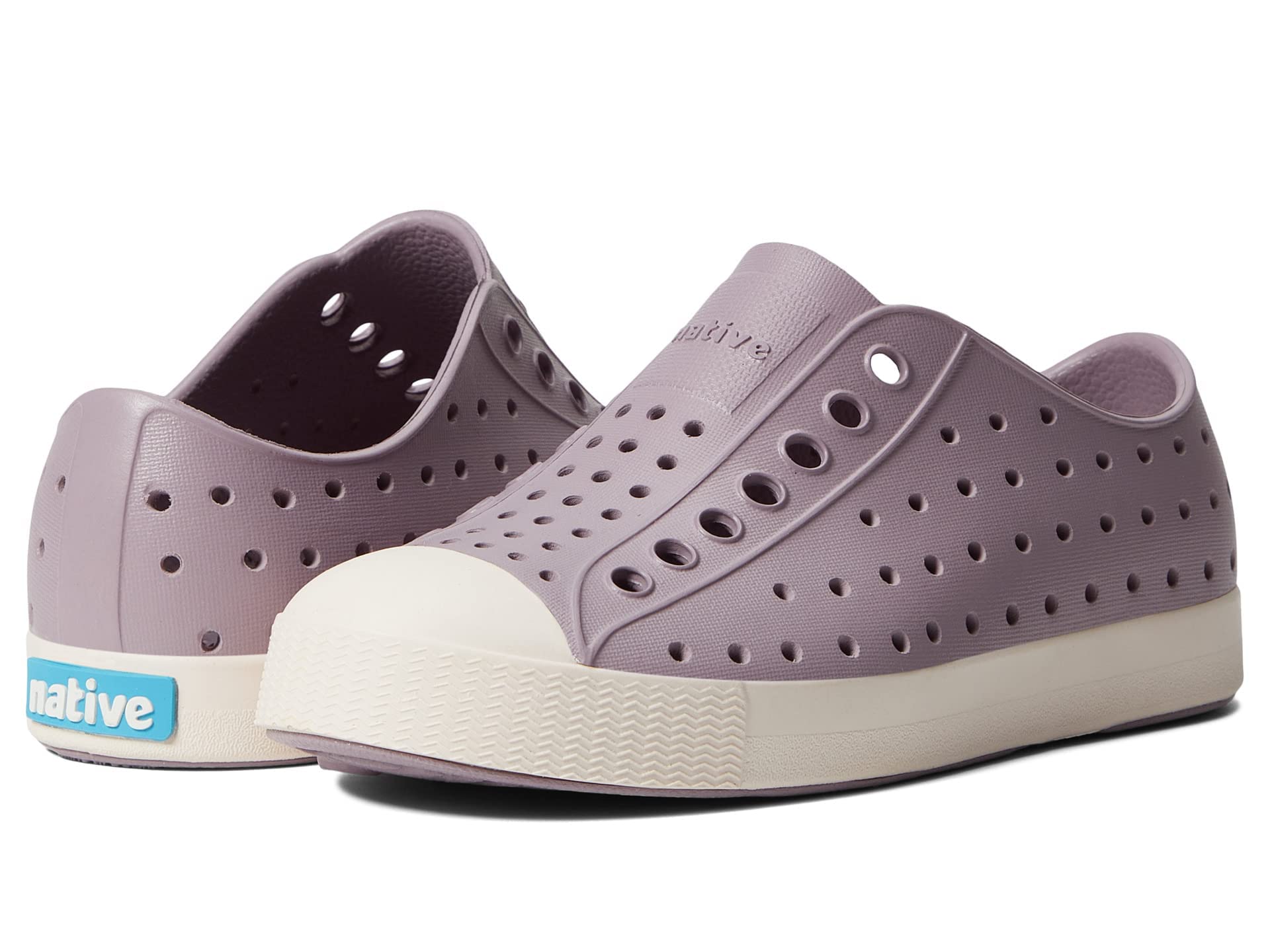 Native Shoes Jefferson Sneakers for Girls - Wildflower Purple/Lint Pink - Size 11 Little Kid M - Comfortable Lightweight School & Play Shoes