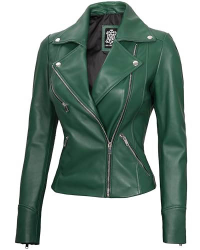 Green - Ninfa Womens Leather Jacket