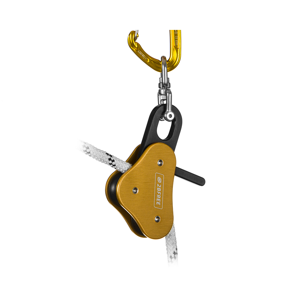 2BFREE Low Friction Pulley - Golden Orange Color - Smooth Operation for Home Gym, Garage, and Workshop Use