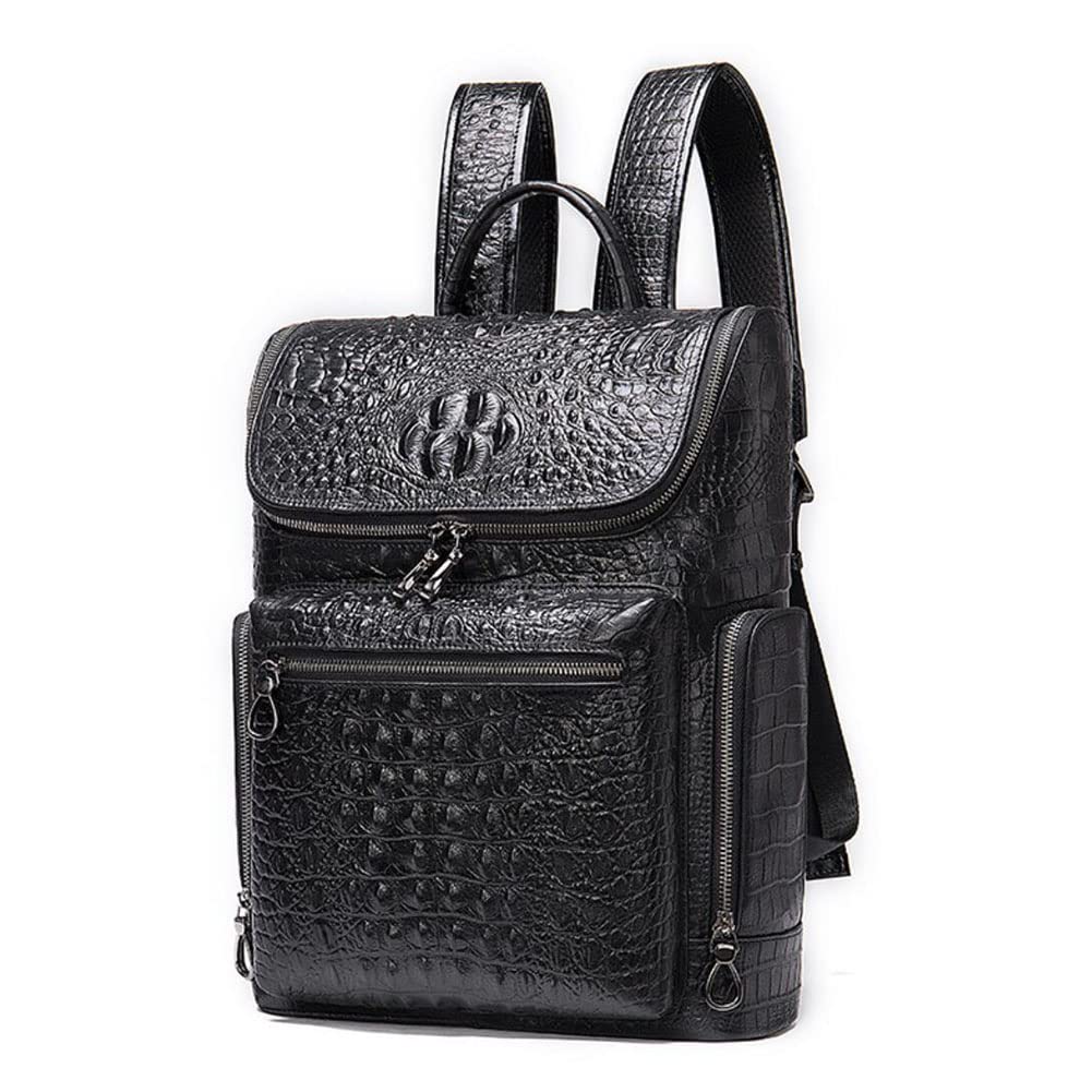 D-Studios Genuine Leather Men's Laptop Backpack - Stylish & Durable Work, Travel, College & School Bag for Professionals & Students | Perfect for Business Trips, Commuting & Campus Life