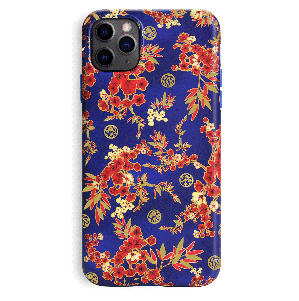Cherry Blossom Floral Pattern iPhone Case - Elegant Spring Design for iPhone 13/14/15 Pro Max - Perfect for Spring Outfits & Photography