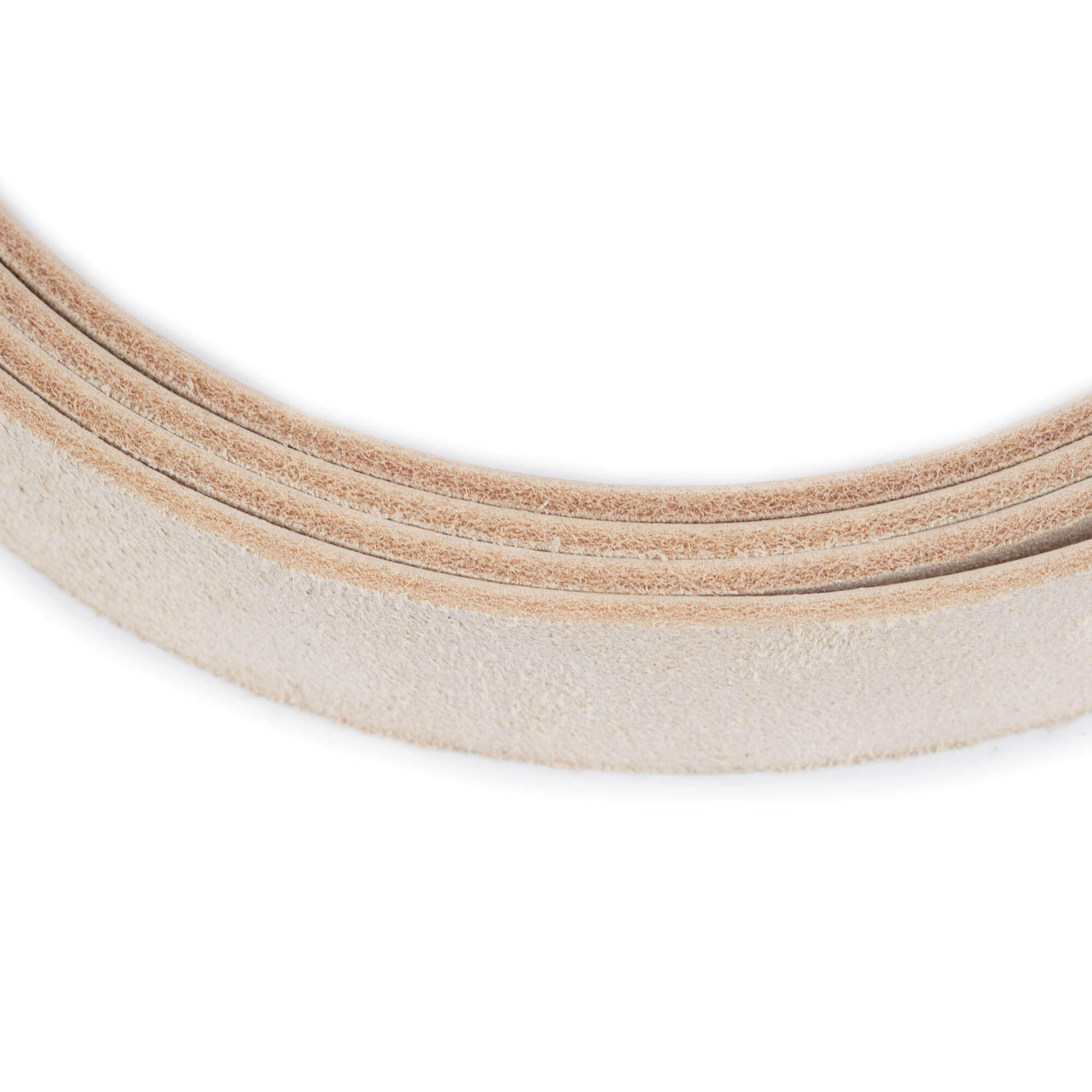 Natural Color Suede Belt Strap Replacement for Dunhill Buckles - 2.5 cm Width - Premium Leather Accessory for Men's Fashion & Business Attire