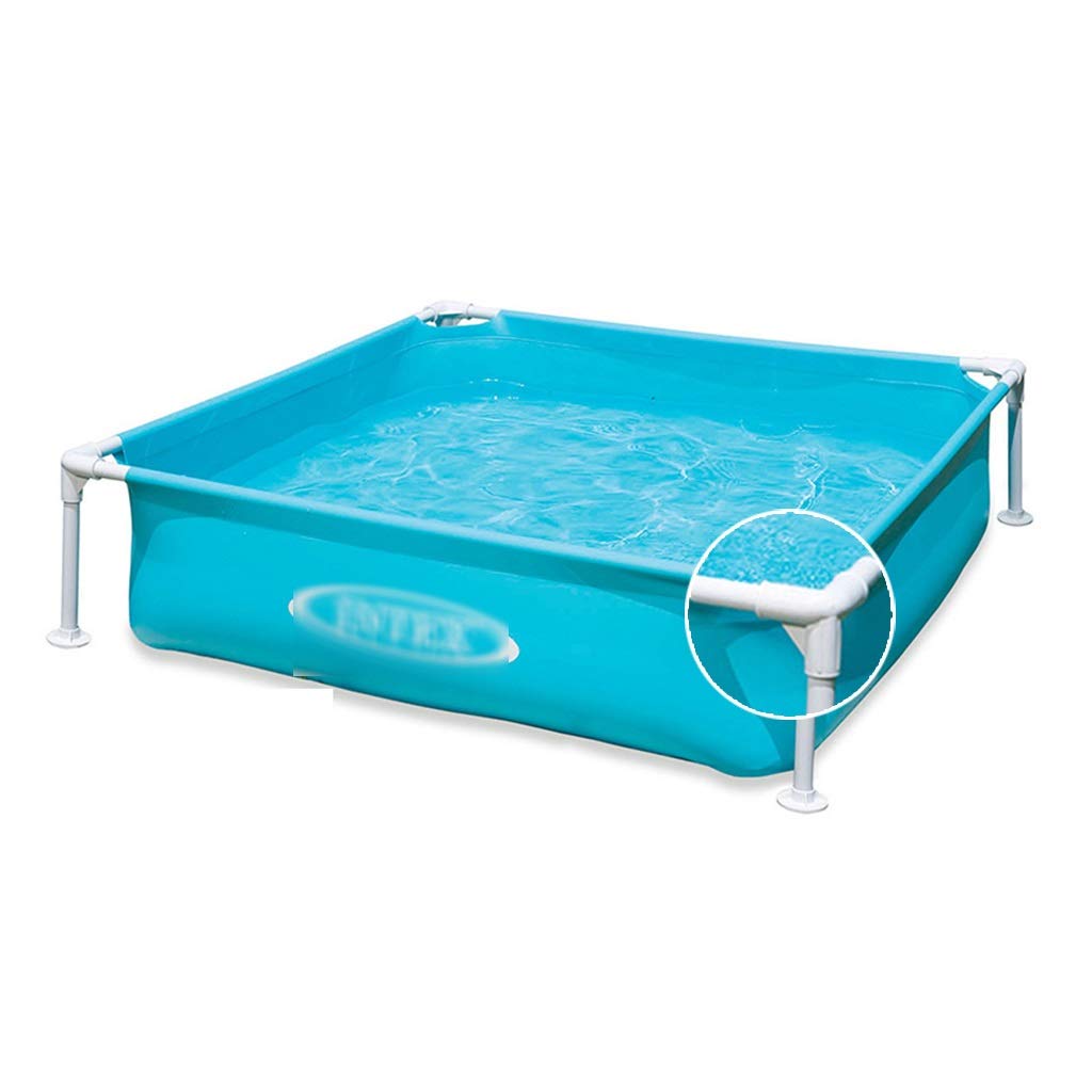 Best Inflatable Kids Swimming Pool Frame - Large 122x122x30cm Blue Play Pool for Children, Indoor & Outdoor Use - Perfect for Backyard, Beach, and Summer Water Fun