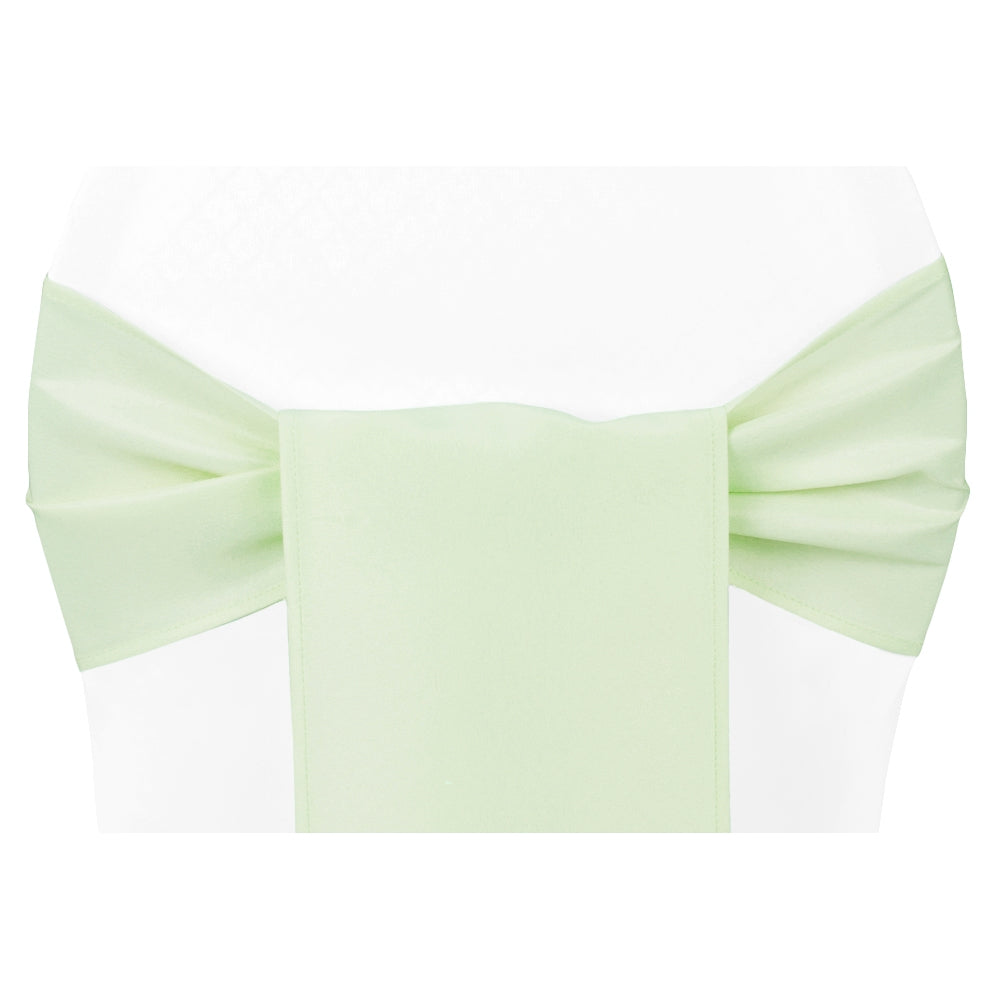 Elegant Sage Green Polyester Chair Sash - Perfect for Weddings, Banquets & Party Decorations