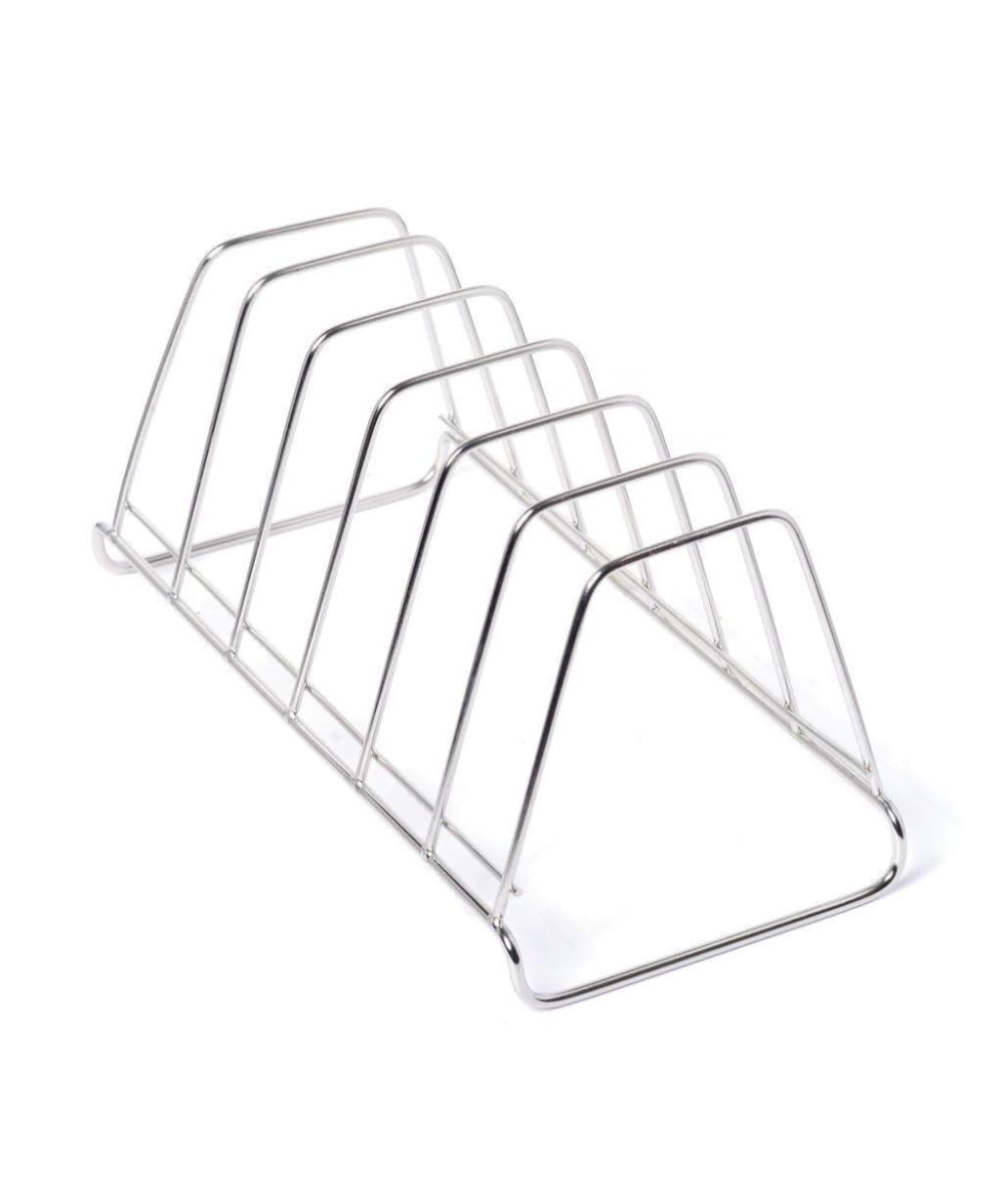 NH10 DESIGNS Stainless Steel Plate Rack for Kitchen - 6 Section Dish Organizer for Plates, Utensils, Cookware, Cutting Boards & Pan Lids - Space Saving Pantry Storage Solution for Small Kitchens & Dining Areas