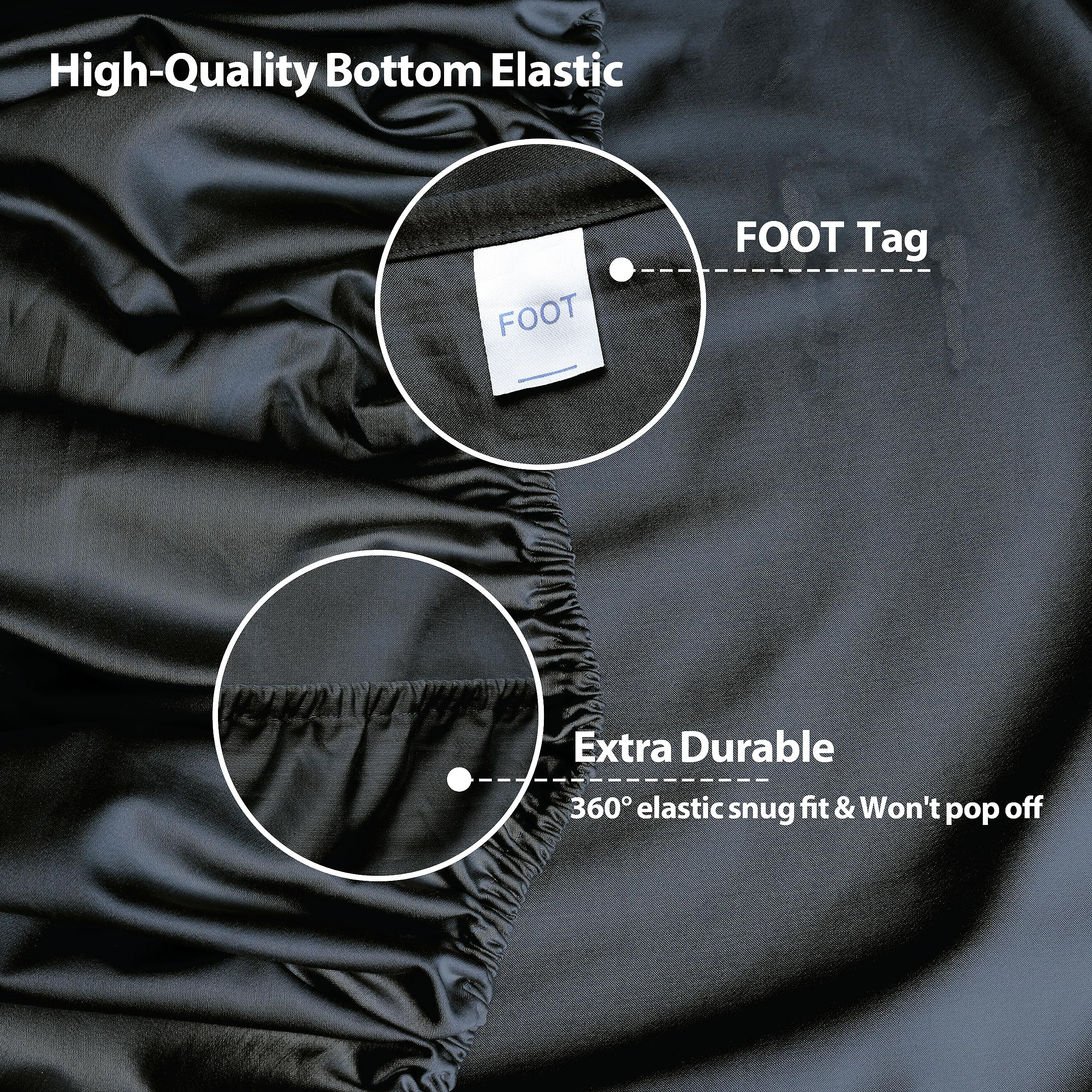 Queen Size Fitted Sheet - 100% Egyptian Cotton 600 Thread Count, Deep Pocket 16