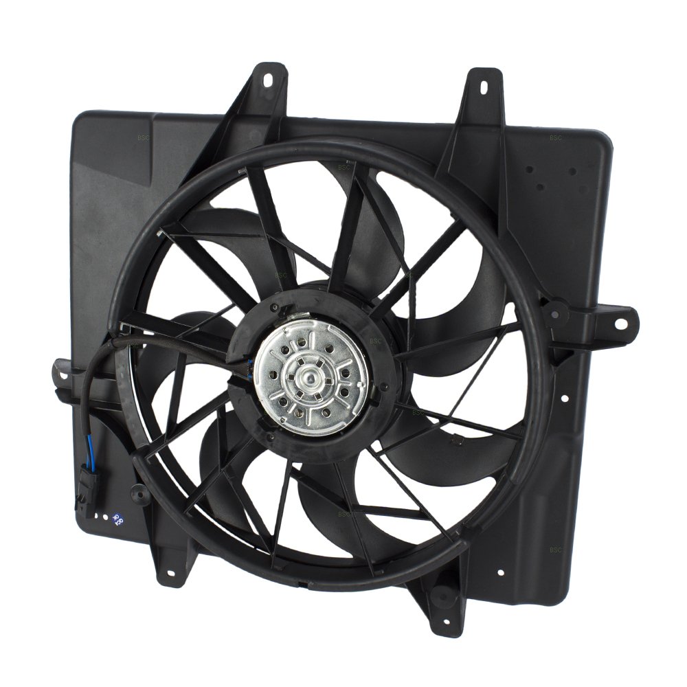 Brock Replacement Radiator Cooling Fan Assembly for 2001-2005 Chrysler PT Cruiser - OEM 5017407AB - Perfect for Engine Overheating Prevention & Summer Driving