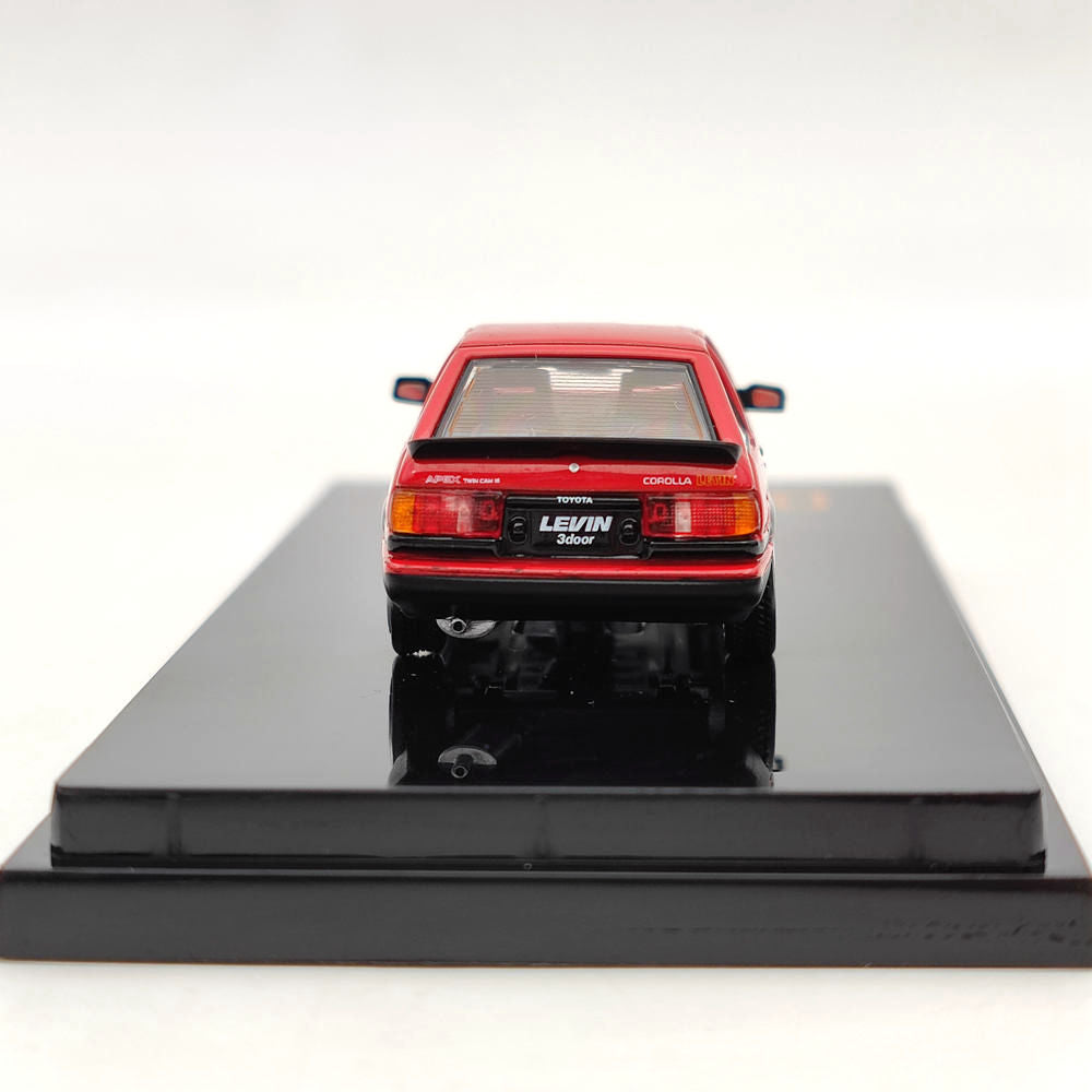 1/64 Scale Toyota Corolla Levin AE86 3-Door GT Apex 1983 Red Diecast Model Car - Limited Edition Collectible Toy for Car Enthusiasts & Hobbyists | Perfect for Display, Gifts, and Japanese Car Model Collections (HJ641037ARK)