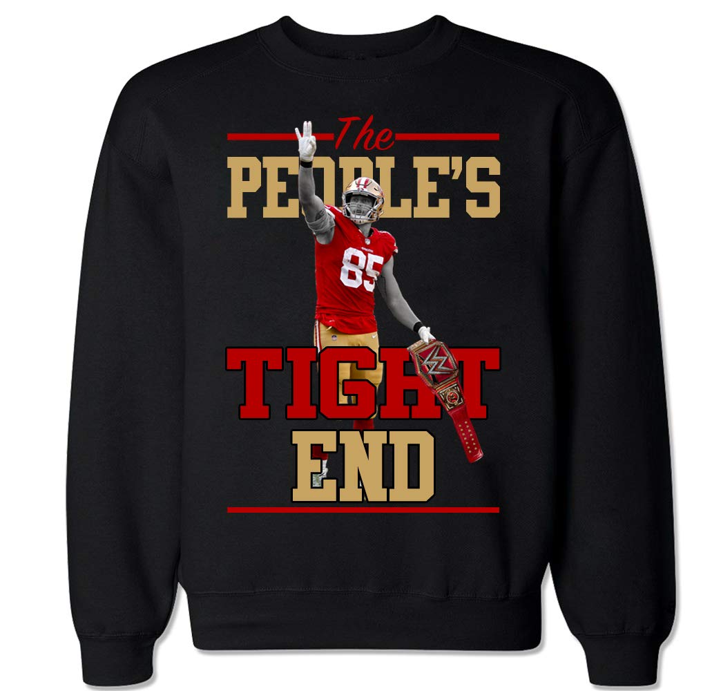 FTD Apparel Men's Tight End Crewneck Sweater - Comfortable Casual Pullover for Football Fans, Game Day Outfits & Winter Layering