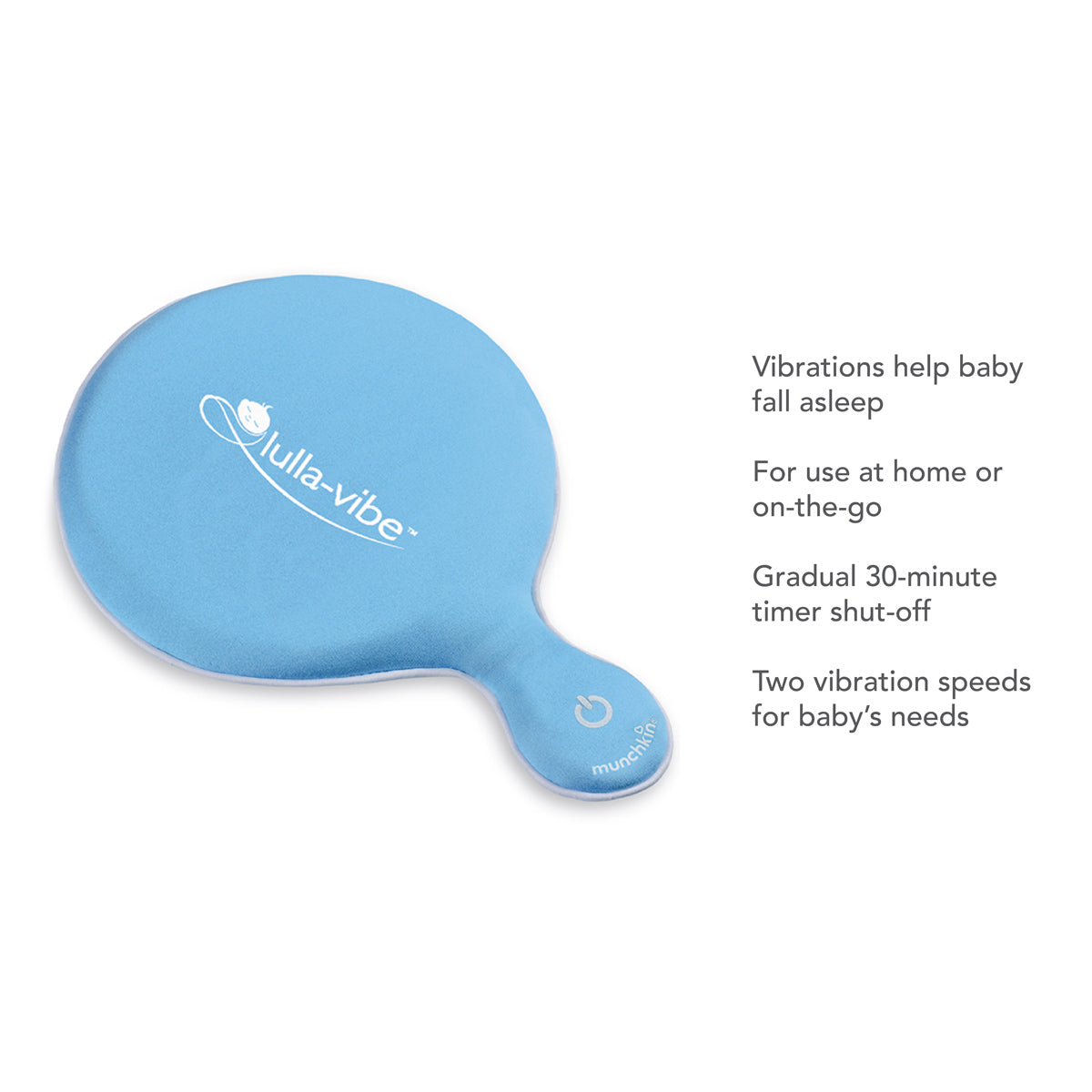 Munchkin LullaVibe Soothing Vibrating Pad for Babies - Helps Calm & Soothe Infant Sleep, Rechargeable Baby Mattress Vibrator for Cribs, Bassinets & Strollers - Perfect for Newborns & Colicky Babies